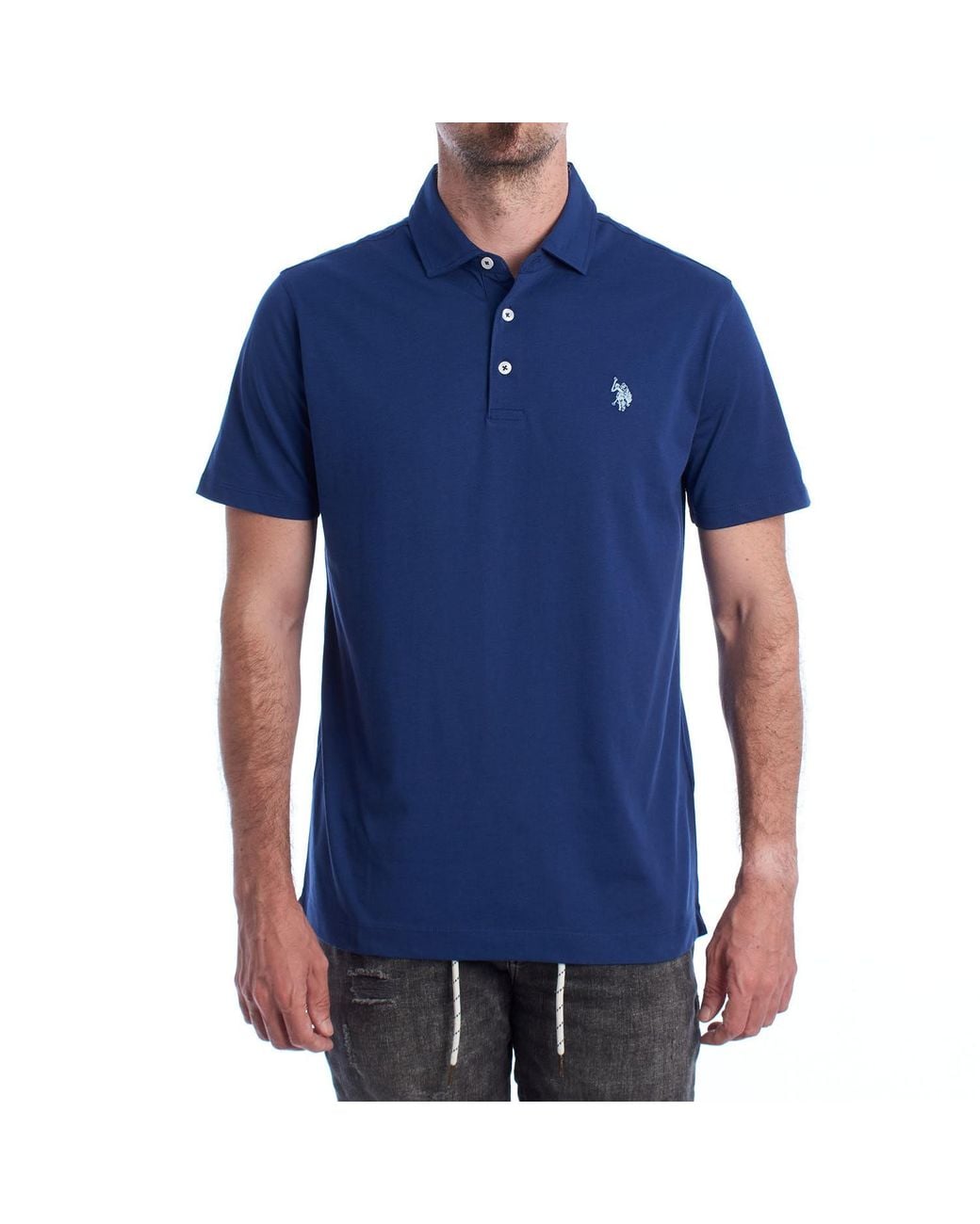 U.S. POLO ASSN. Blue Short Sleeve Shirt Us41197058 for men