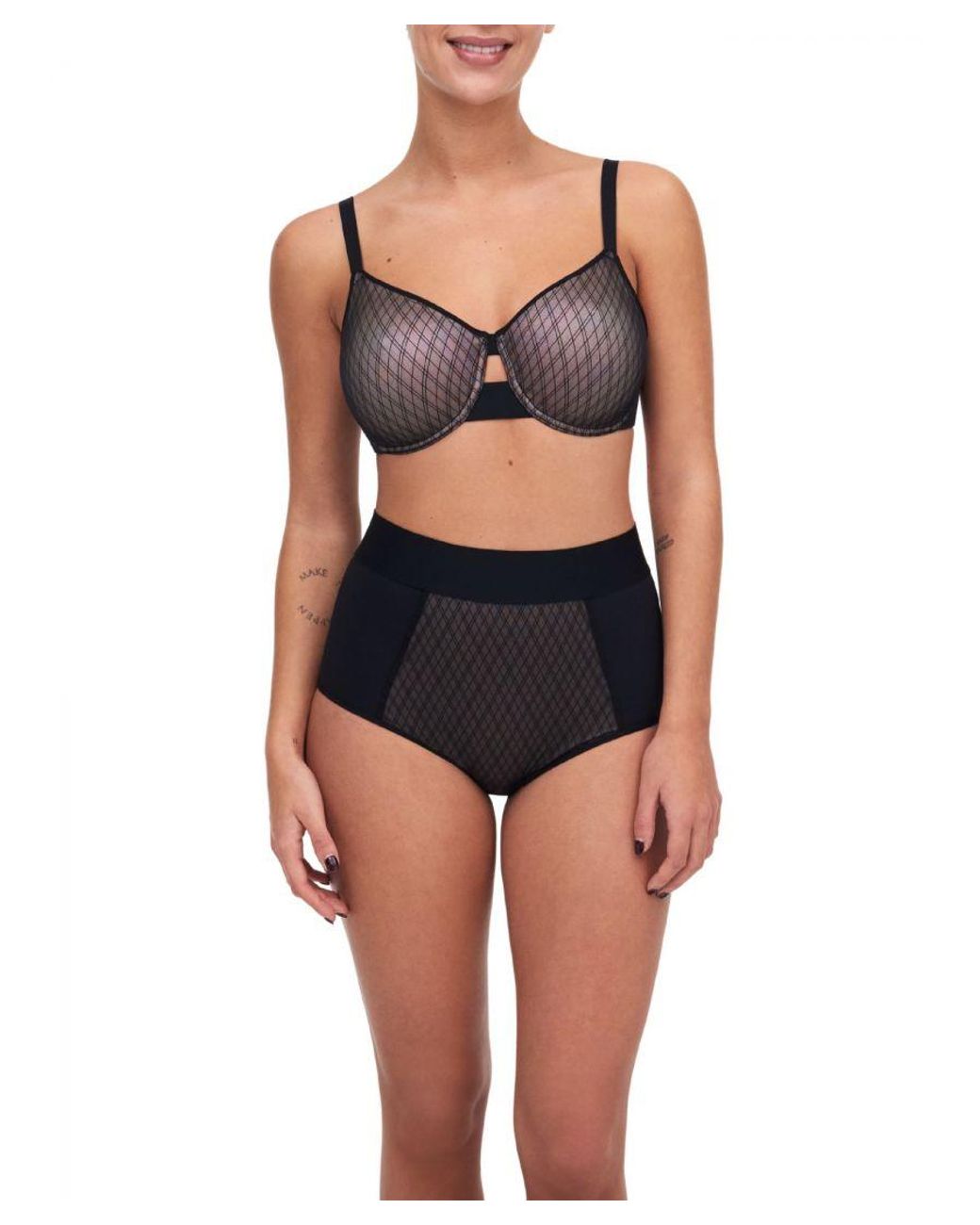 Chantelle Gray Smooth Lines Very Covering Moulded Bra