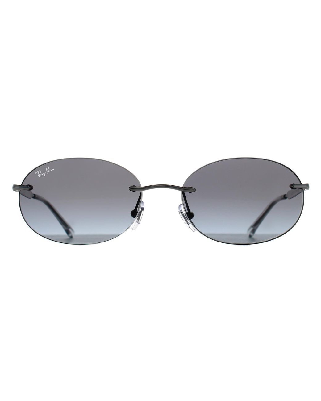 Ray-Ban Gray Oval Gradient Rb3767 Metal