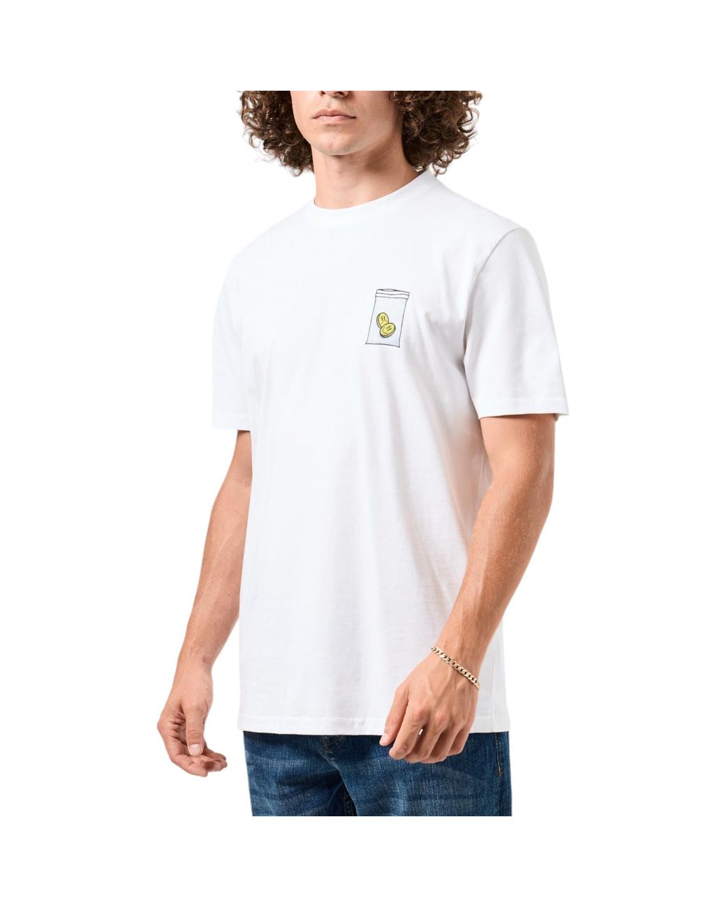 Weekend Offender White Smarsh Graphic T Shirts Short Sleeve Crew Neck Cotton Tee for men