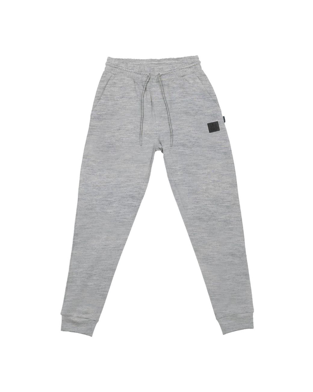 Aquascutum Gray Solid Patterned Tapered Fit Slim Joggers for men