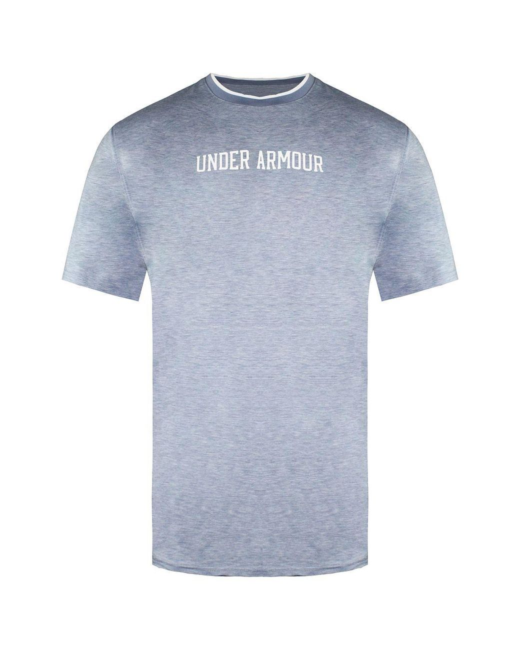 Under Armour Blue Loose Fit Short Sleeve Crew Recover T-Shirt 1361756 420 for men