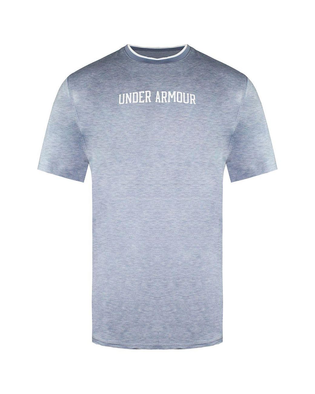 Under Armour Blue Loose Fit Short Sleeve Crew Recover T-Shirt 1361756 420 for men