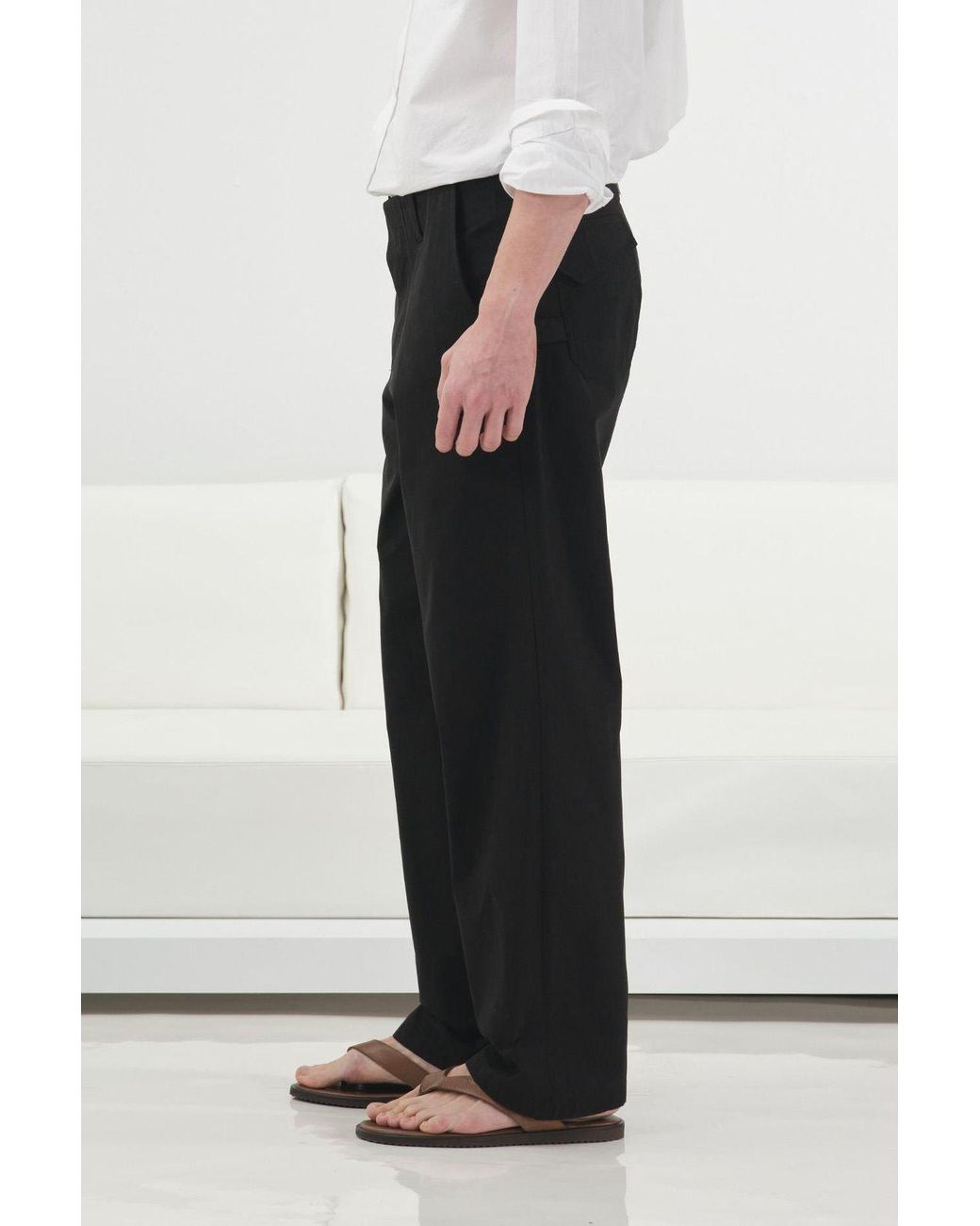 Giesto White Tailored Suit Pants for men