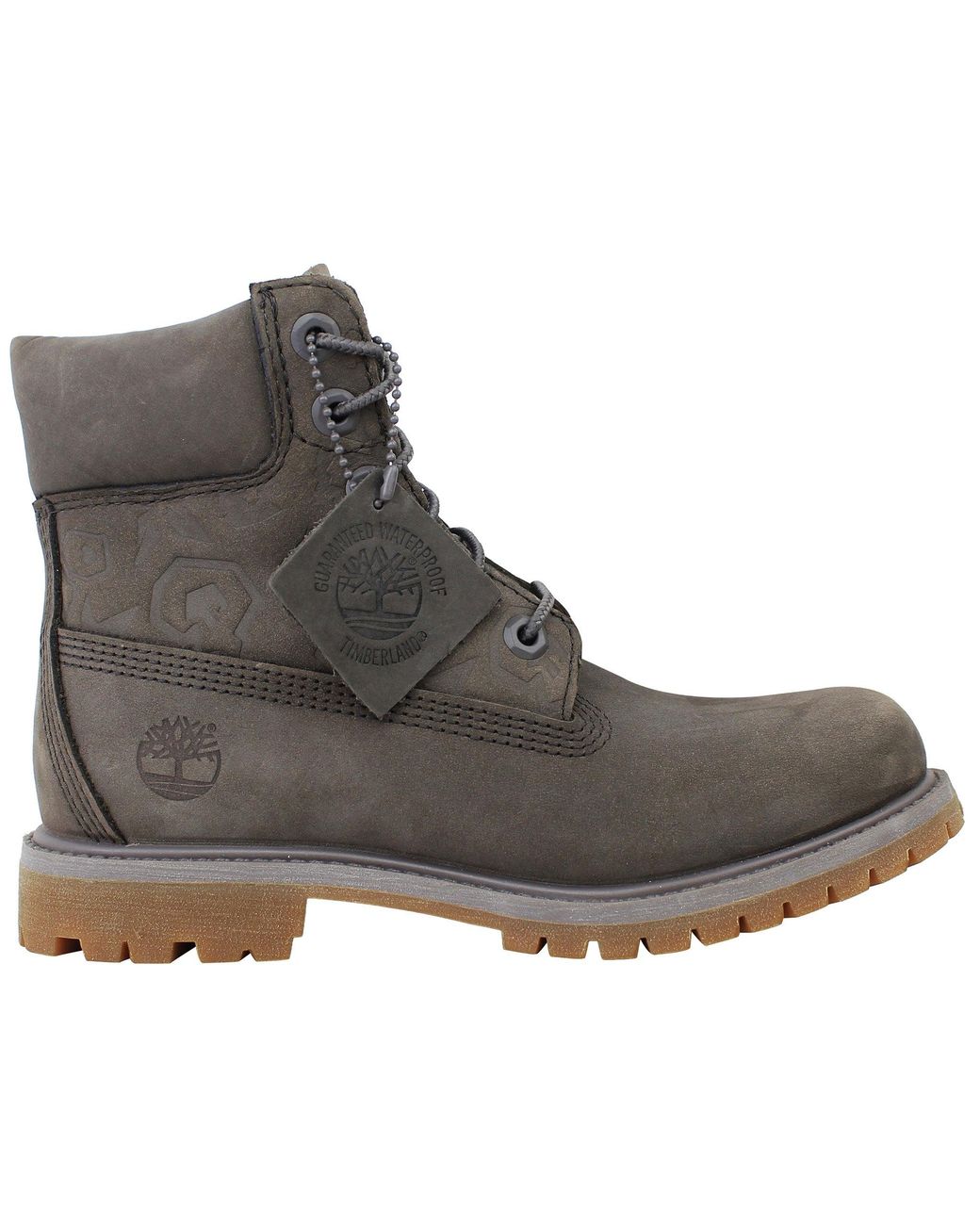 Timberland Gray 6Inch Boots Nubuck