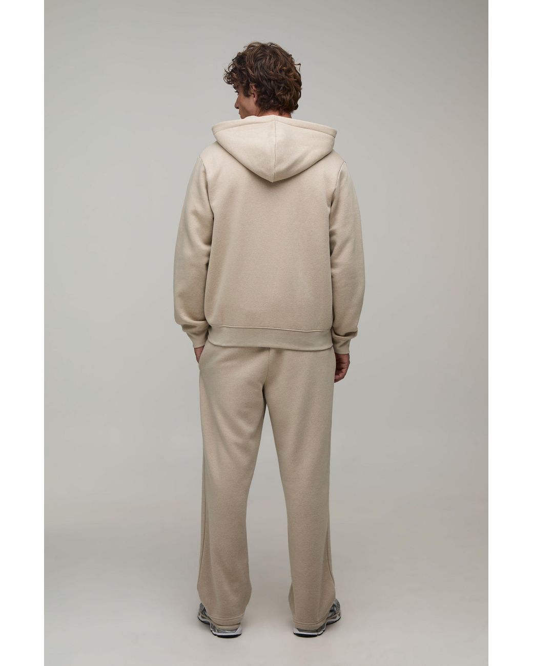 BoohooMAN Natural Essential Straight Leg Jogger for men