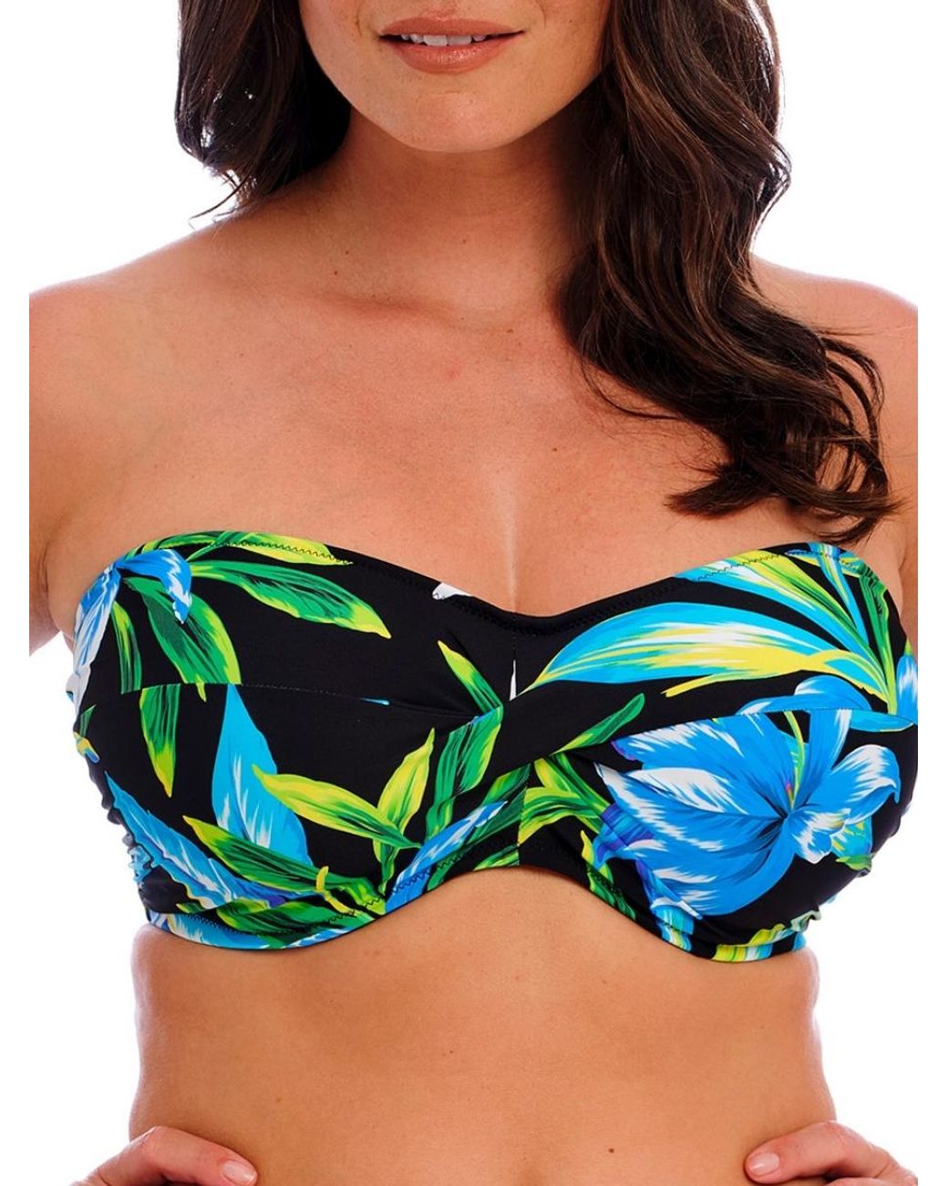 Fantasie Green Talm Beach Bandeau Bikini Top