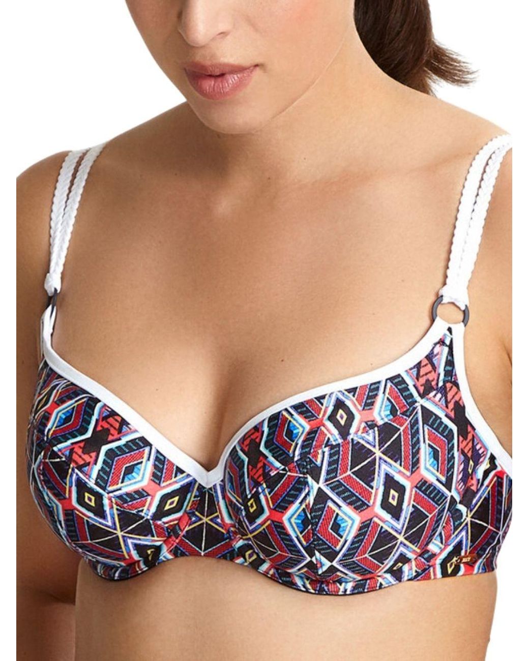 Panache Blue Elle Balconnette Bikini Top