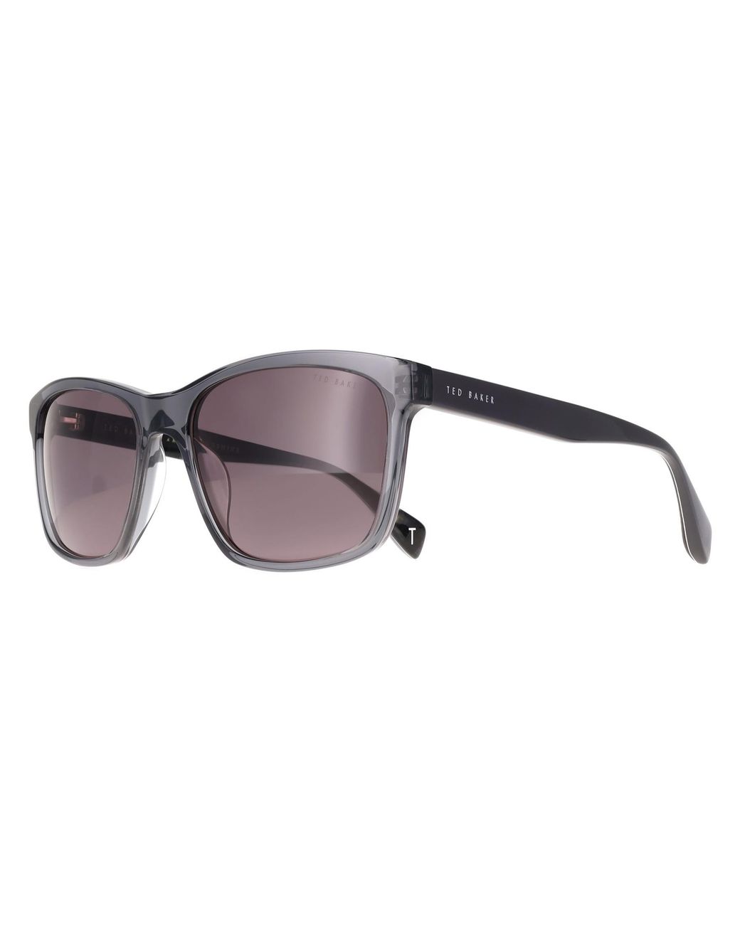Ted Baker Gray Rectangle Gloss Dark Crystal Tb1780 Reef for men