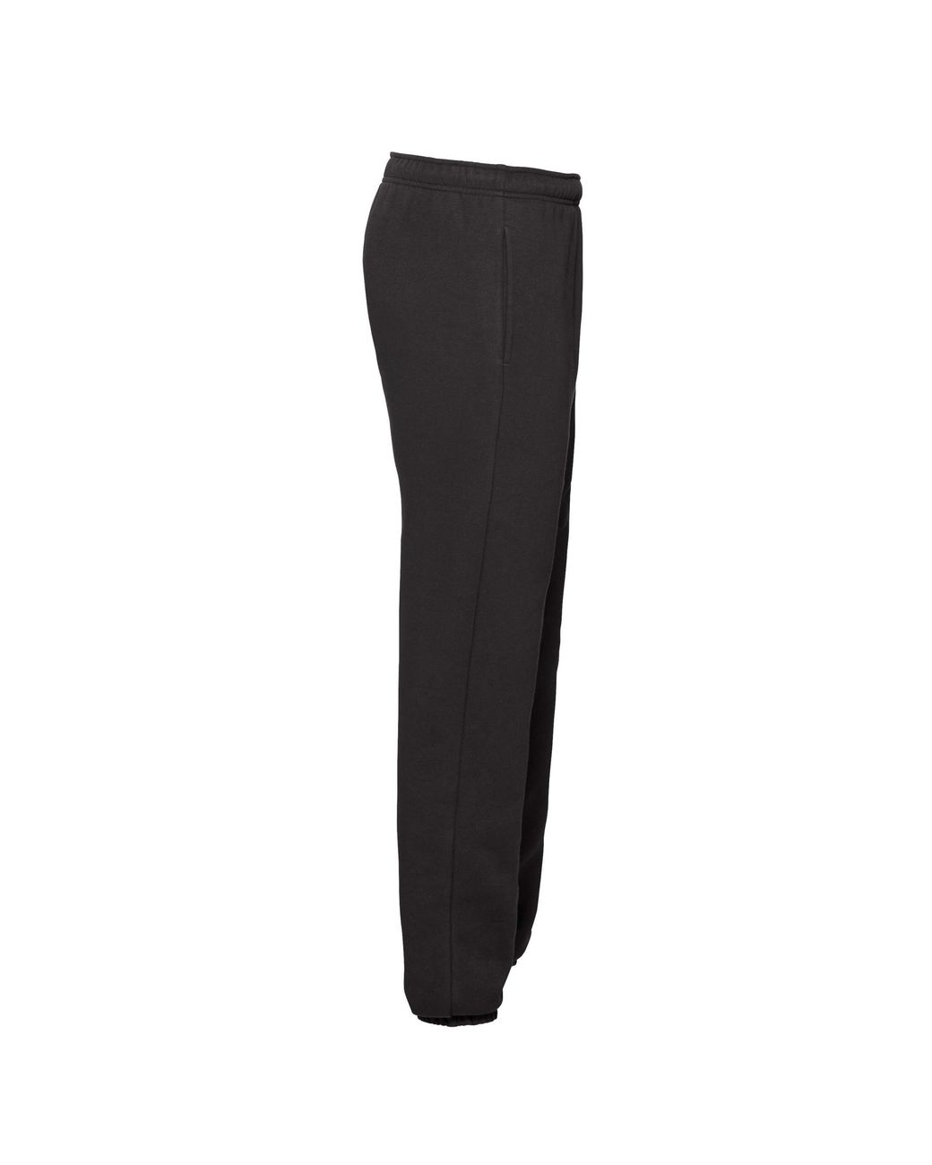 Fruit Of The Loom Black Premium Elasticated Cuff Jogging Bottoms for men