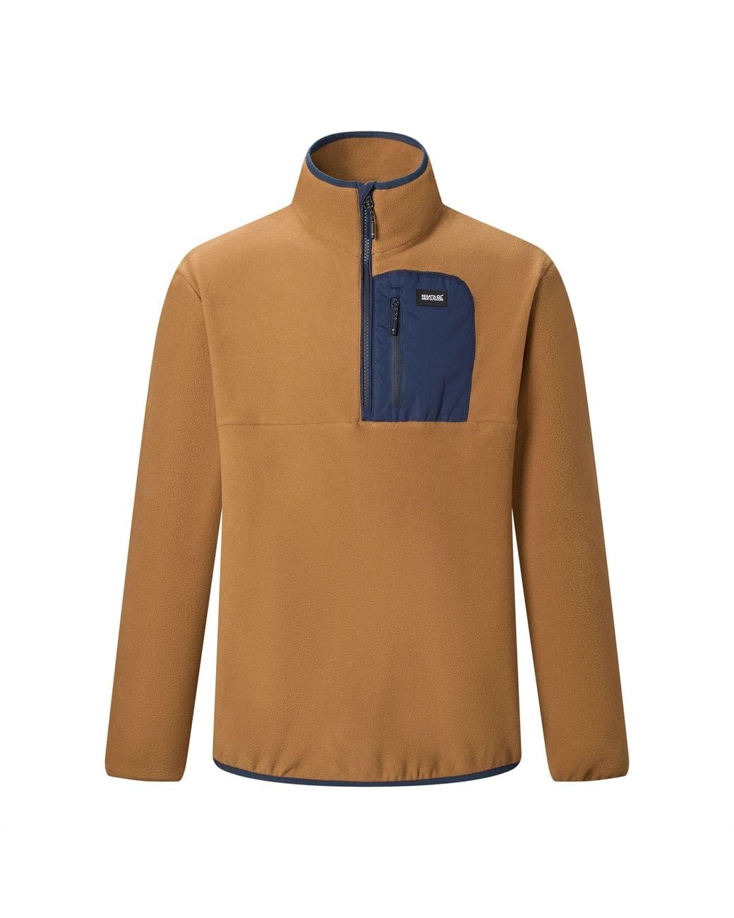 Regatta Natural Frankie Half Zip Fleece Top (Rich Tan/ for men