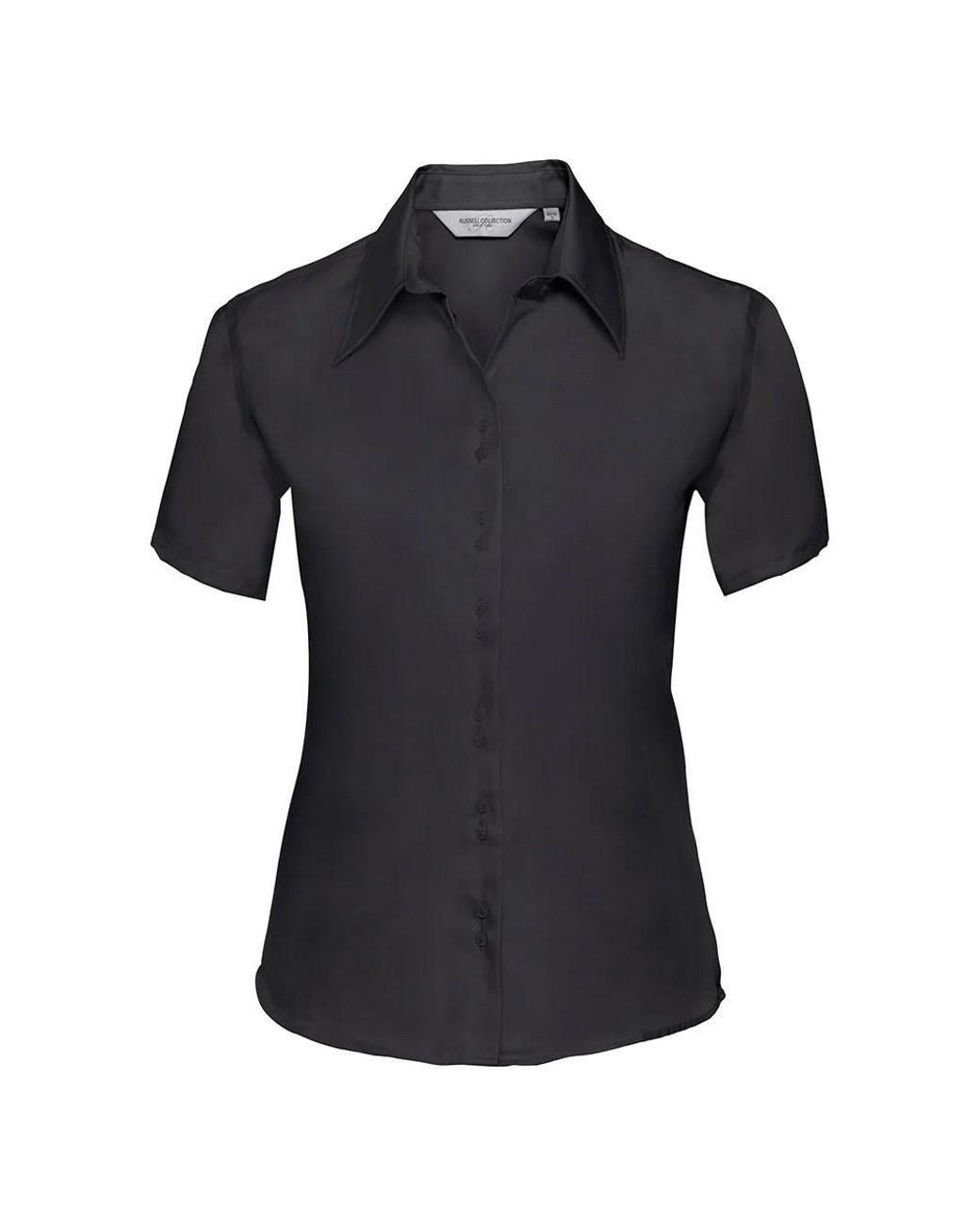 Russell Black Collection /Ladies Ultimate Non-Iron Short-Sleeved Shirt Cotton