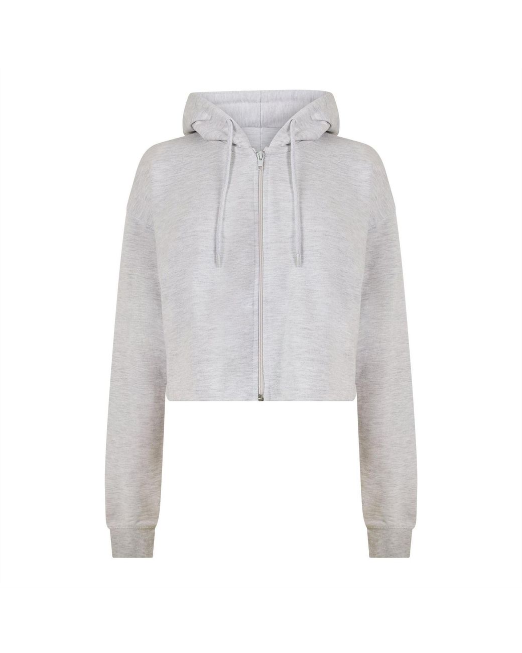 Miso White Cropped Hoodie