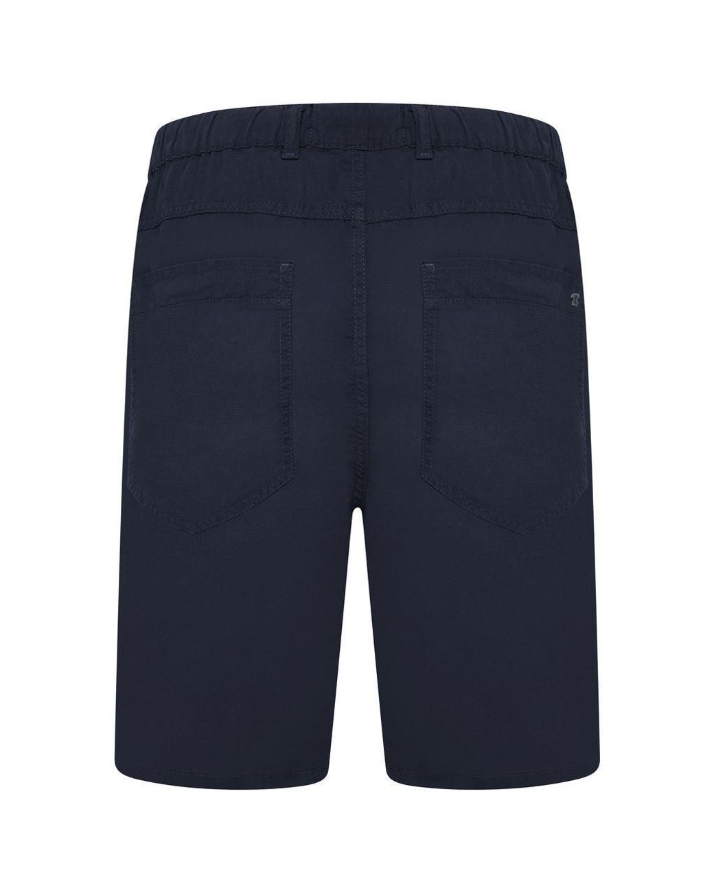 KAM Jeanswear Blue Kam Cotton Linen Shorts Plus Size Big & Tall for men
