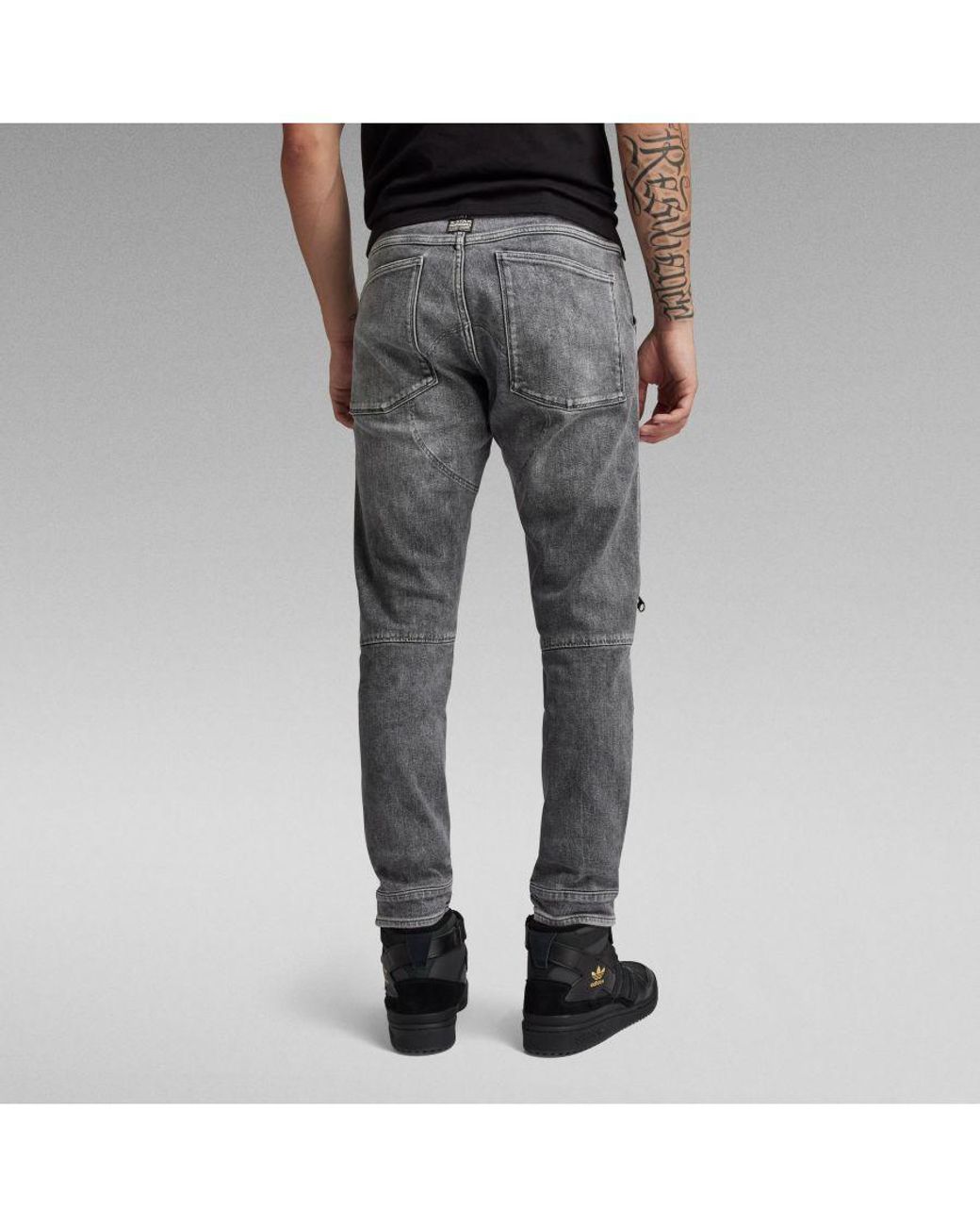 【新品】G-STAR RAW 5620 3D ZIP KNEE SKINNY 5620 3D Zip Knee Skinny Jeans | グレー | G-STAR® JP