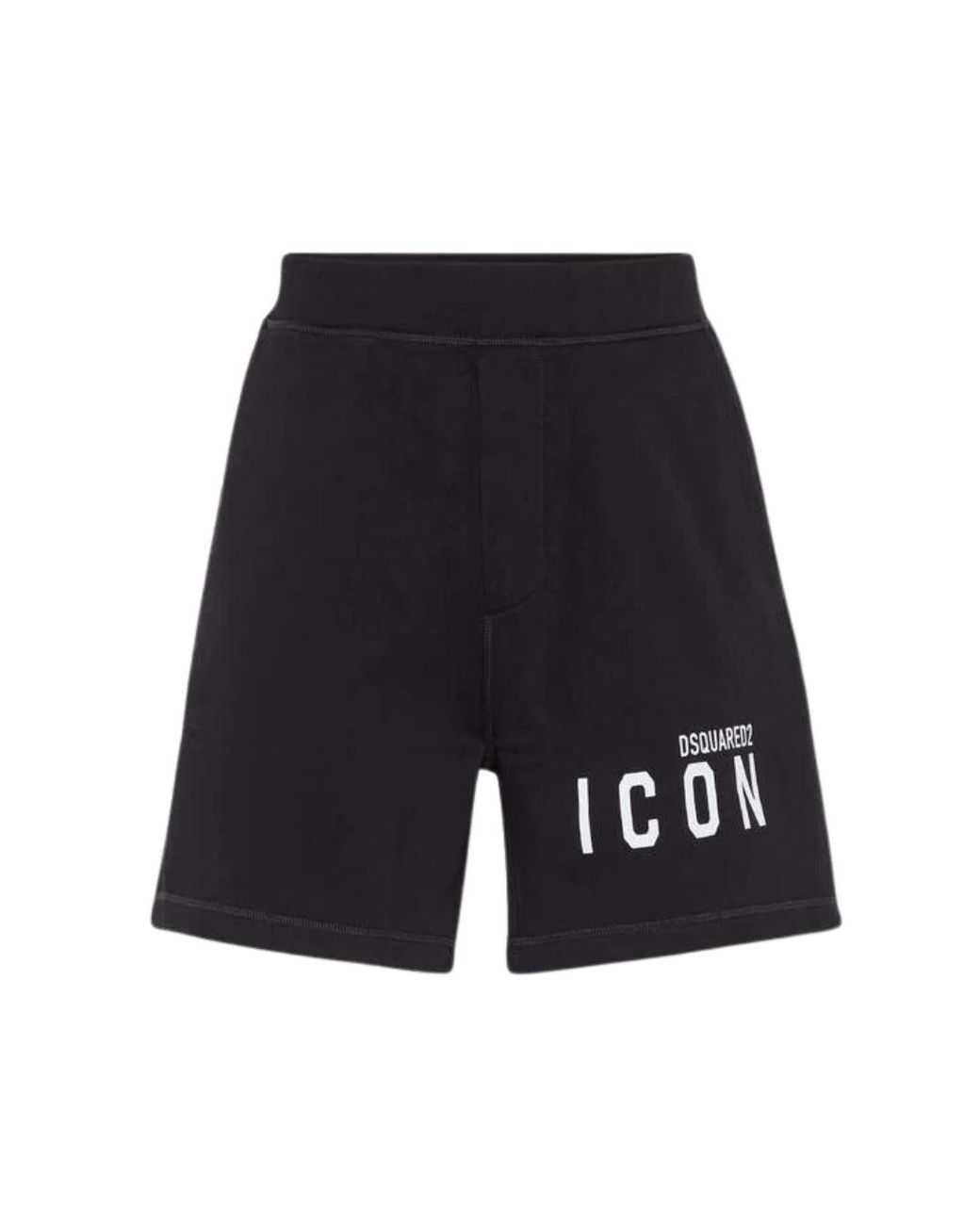 DSquared² Blue Icon Logo Relax Fit Short Cotton for men