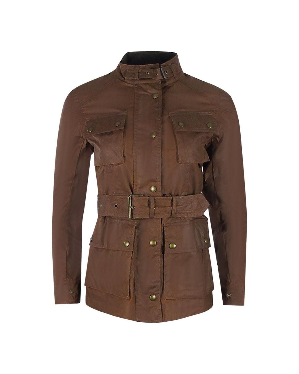 Belstaff Brown Trialmaster Light Motorcycle Jacket Cotton for men