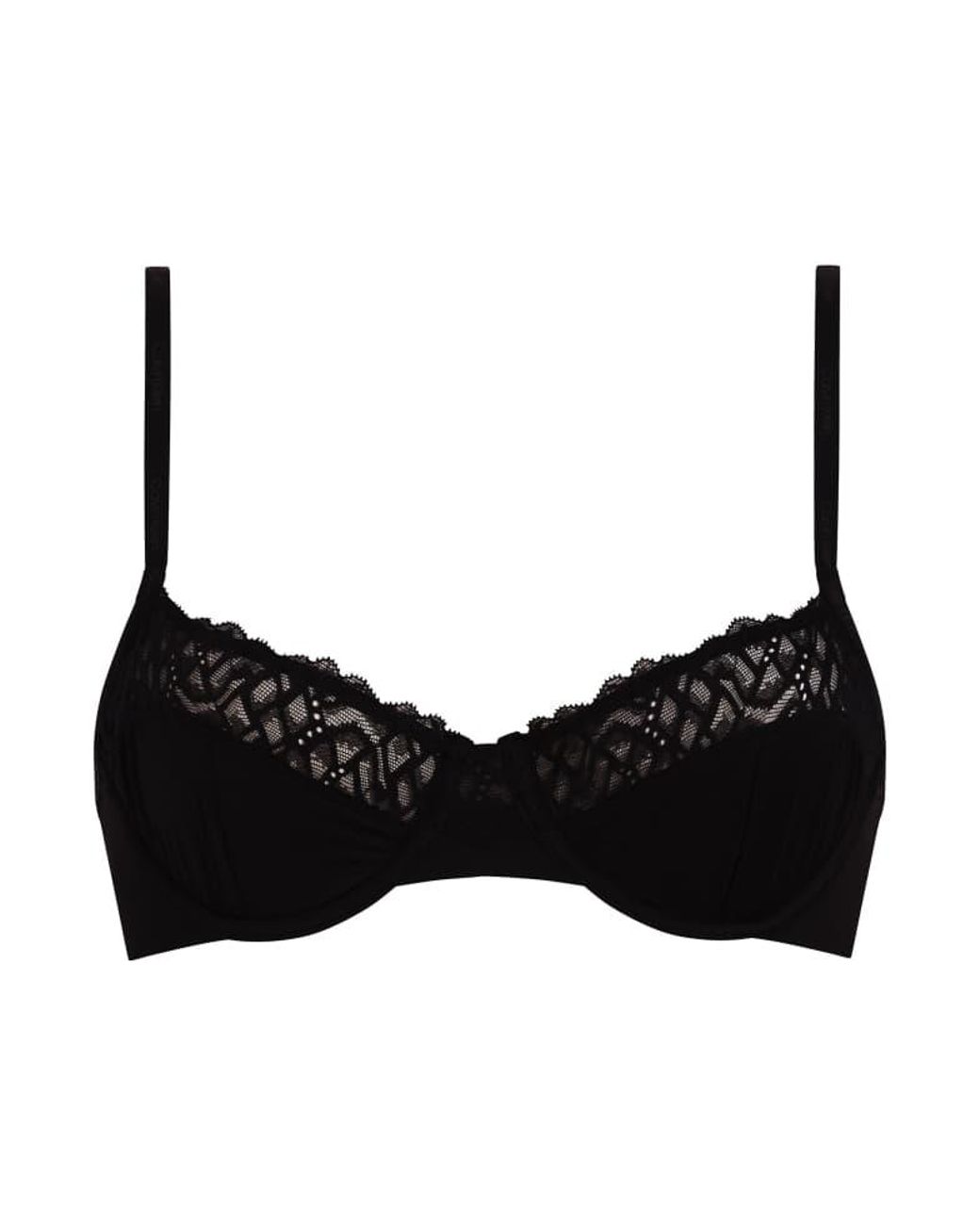 Calvin Klein Black Attraction Lace Detail Demi Underwire Bra