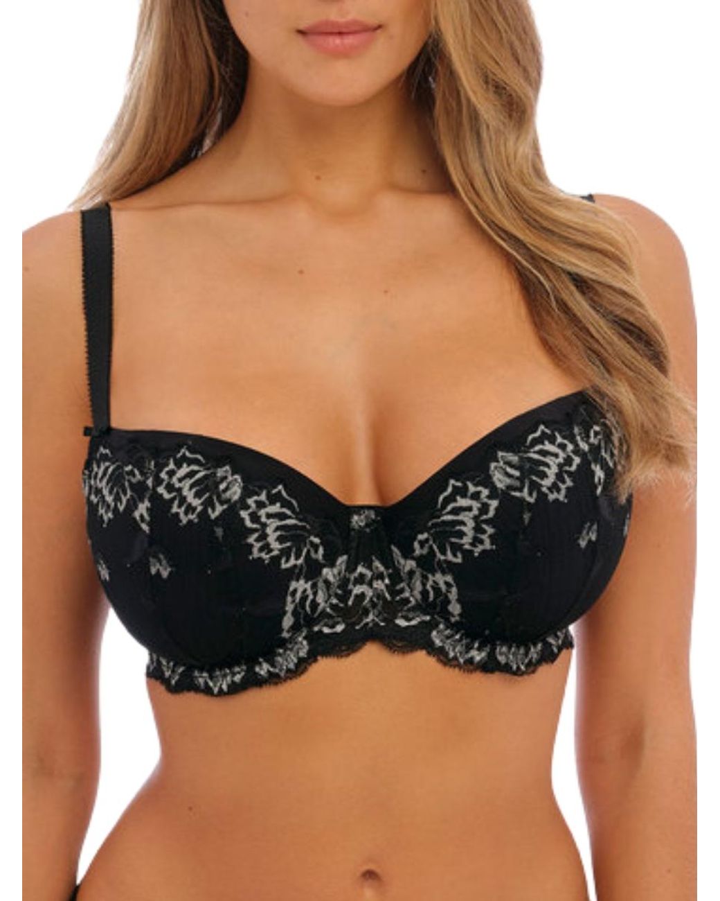 Fantasie Black Aubree Padded Half Cup Bra