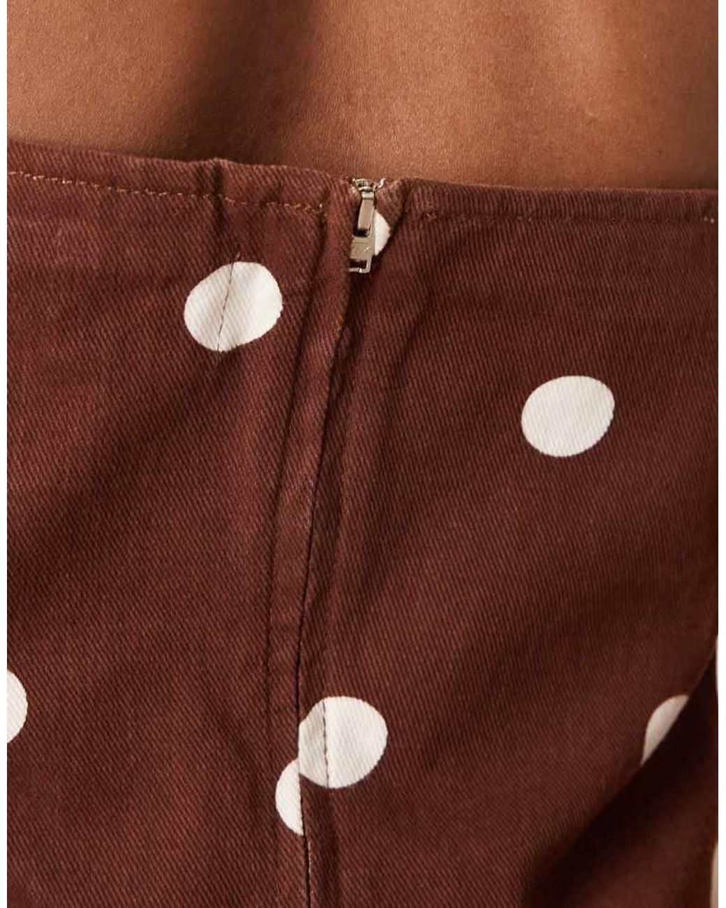 ASOS Red Bandeau Denim Top
