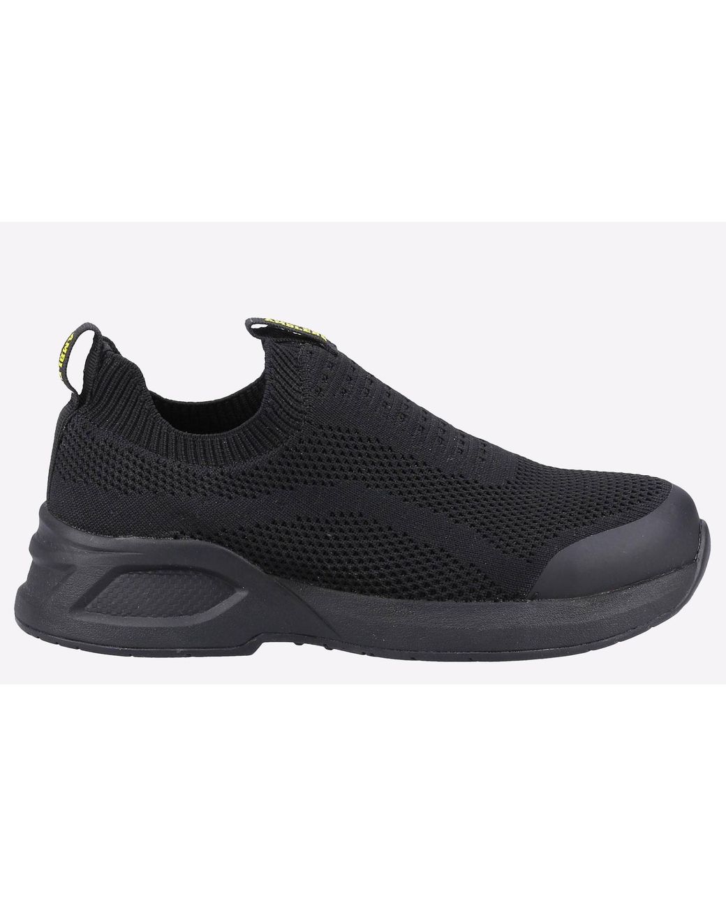Amblers Safety Black 609 Leather Trainers for men
