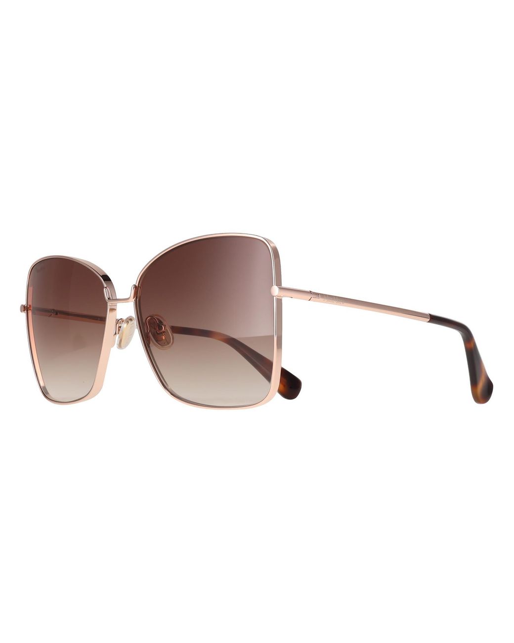 Max Mara Brown Butterfly Shiny Rose Gradient Mm0097 Menton 1 Metal