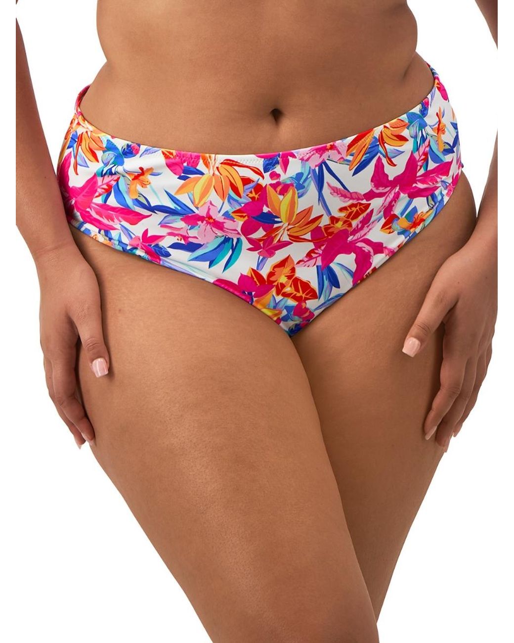 Elomi Pink Savaneta Mid Rise Bikini Brief