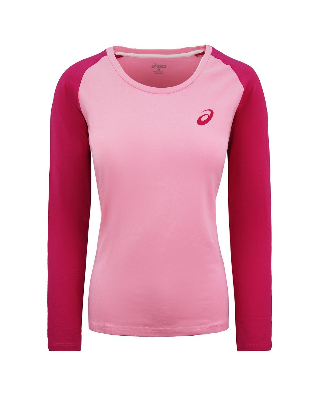 Asics Pink Essentials Colourblock Top Cotton
