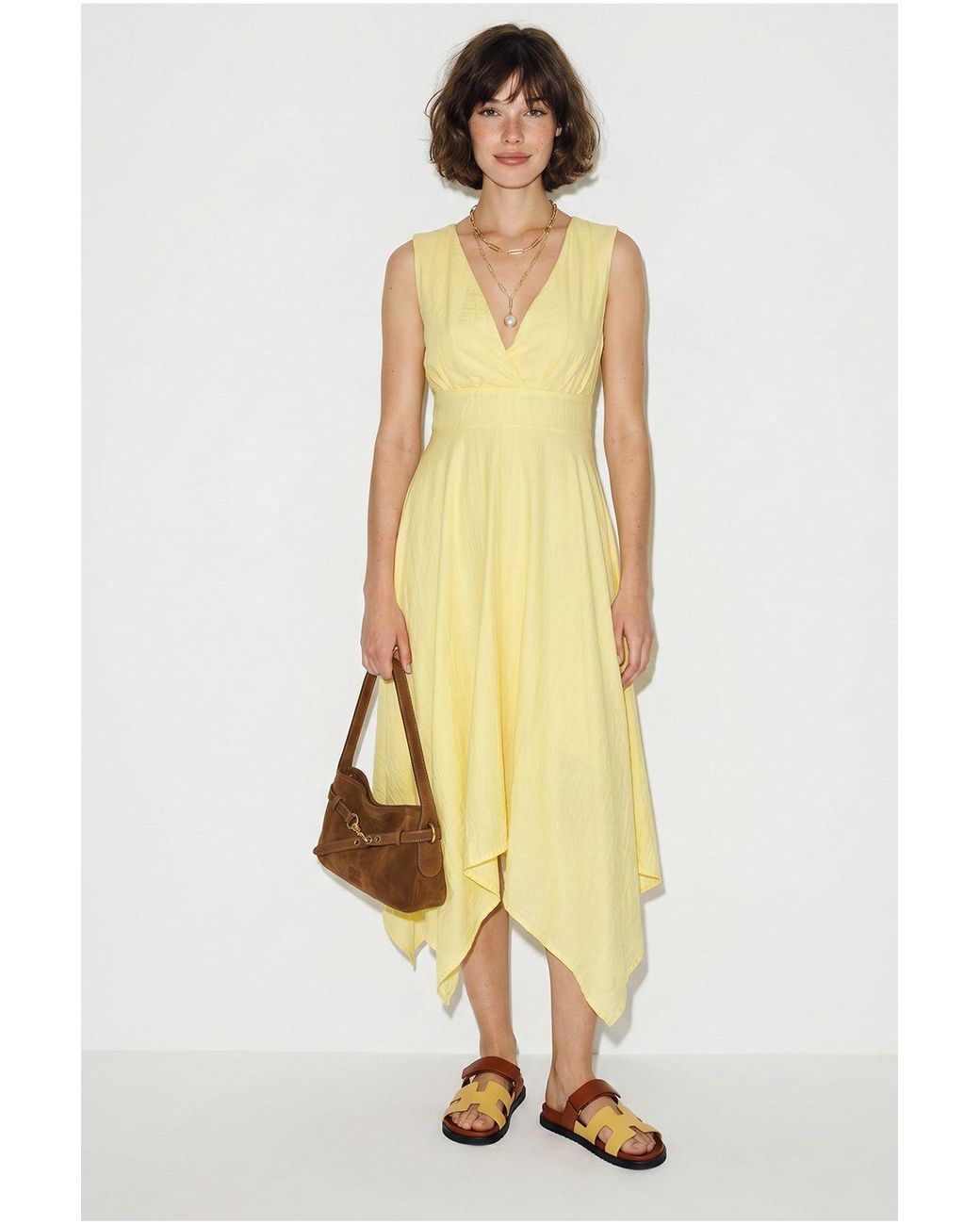 Bianco Lucci Metallic Midi Dress