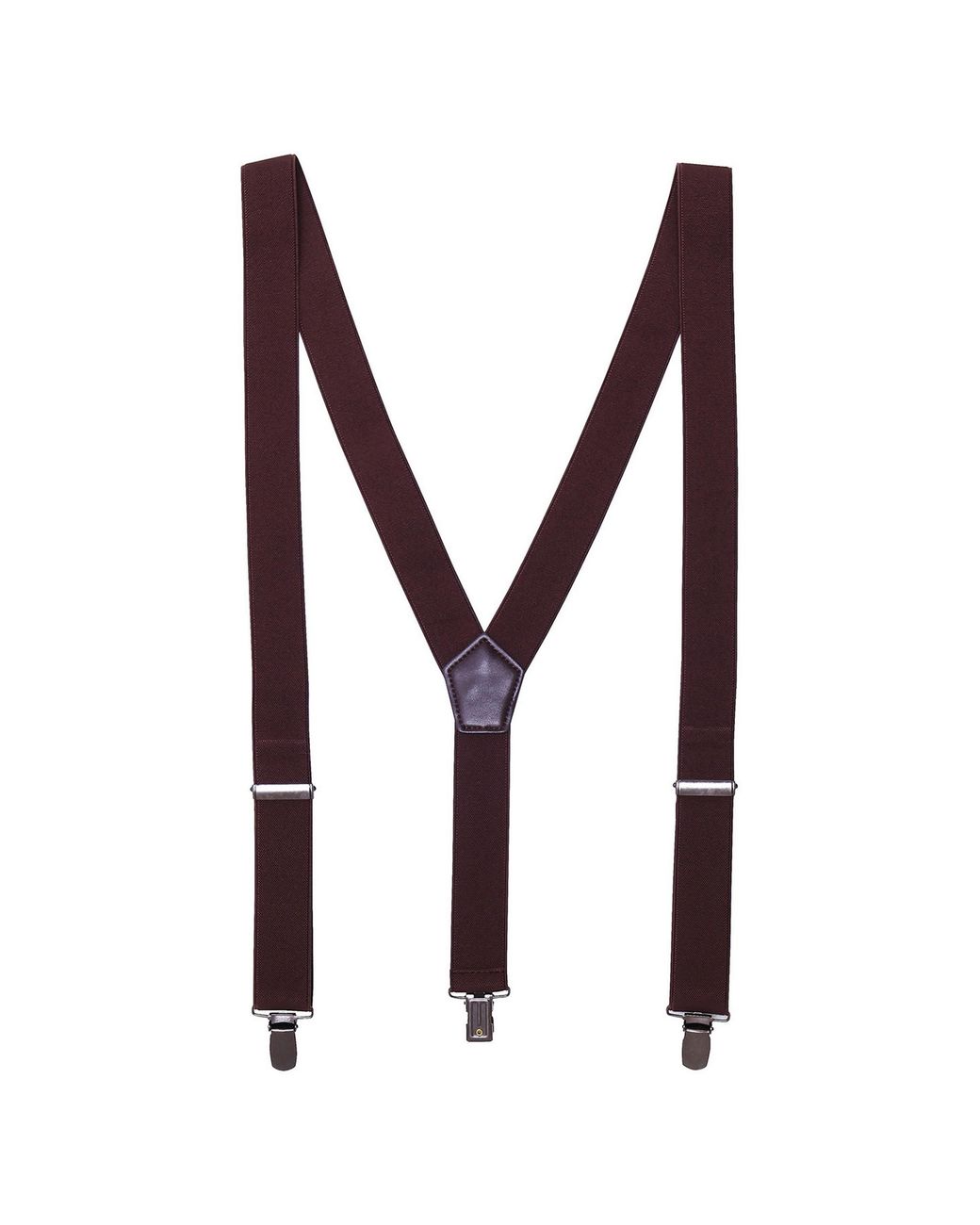 PREMIER Brown Clip-On Trouser Braces