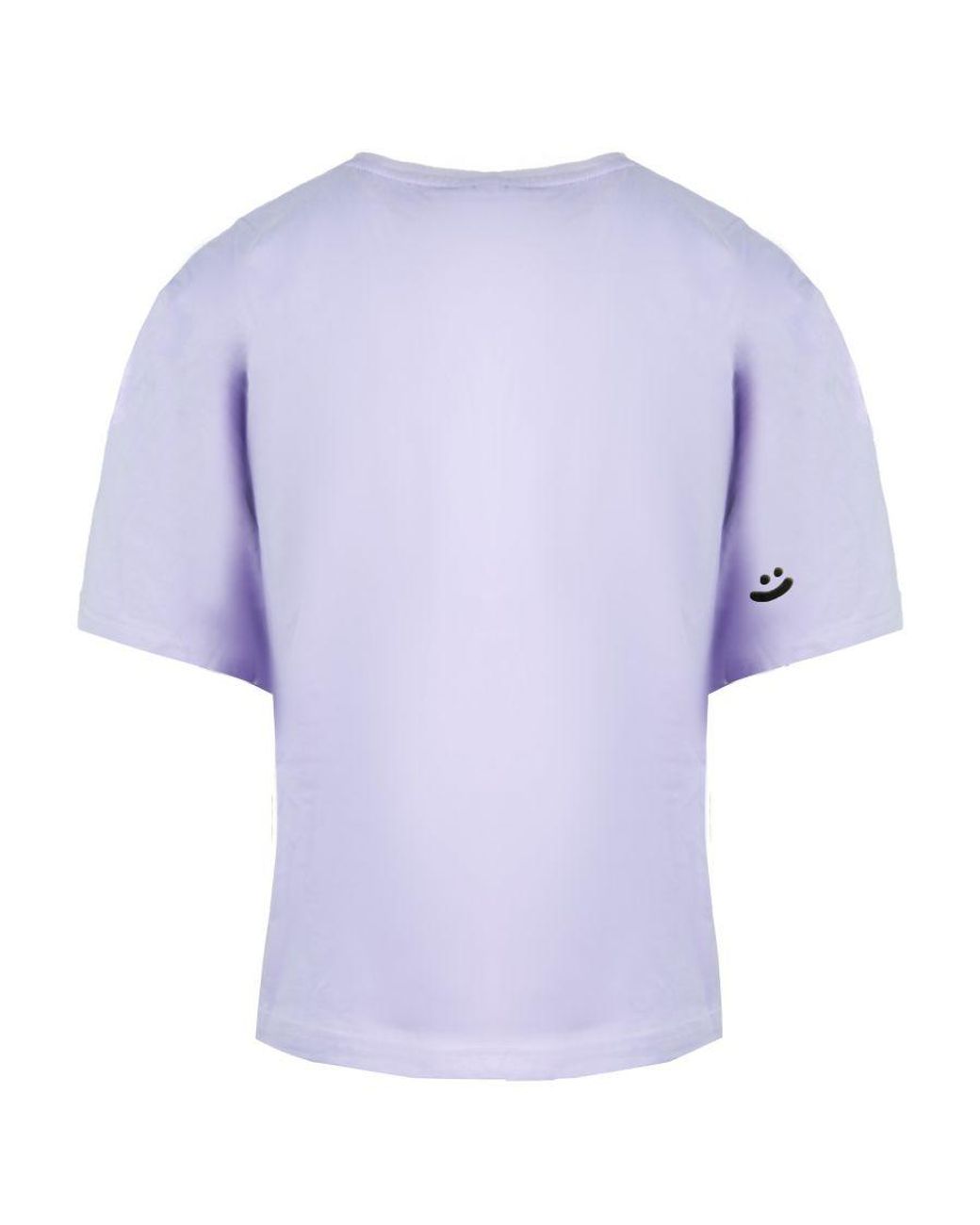PUMA Blue X Mr Doodle Short Sleeve Crew Neck Cropped T-Shirt 598654 88 Cotton
