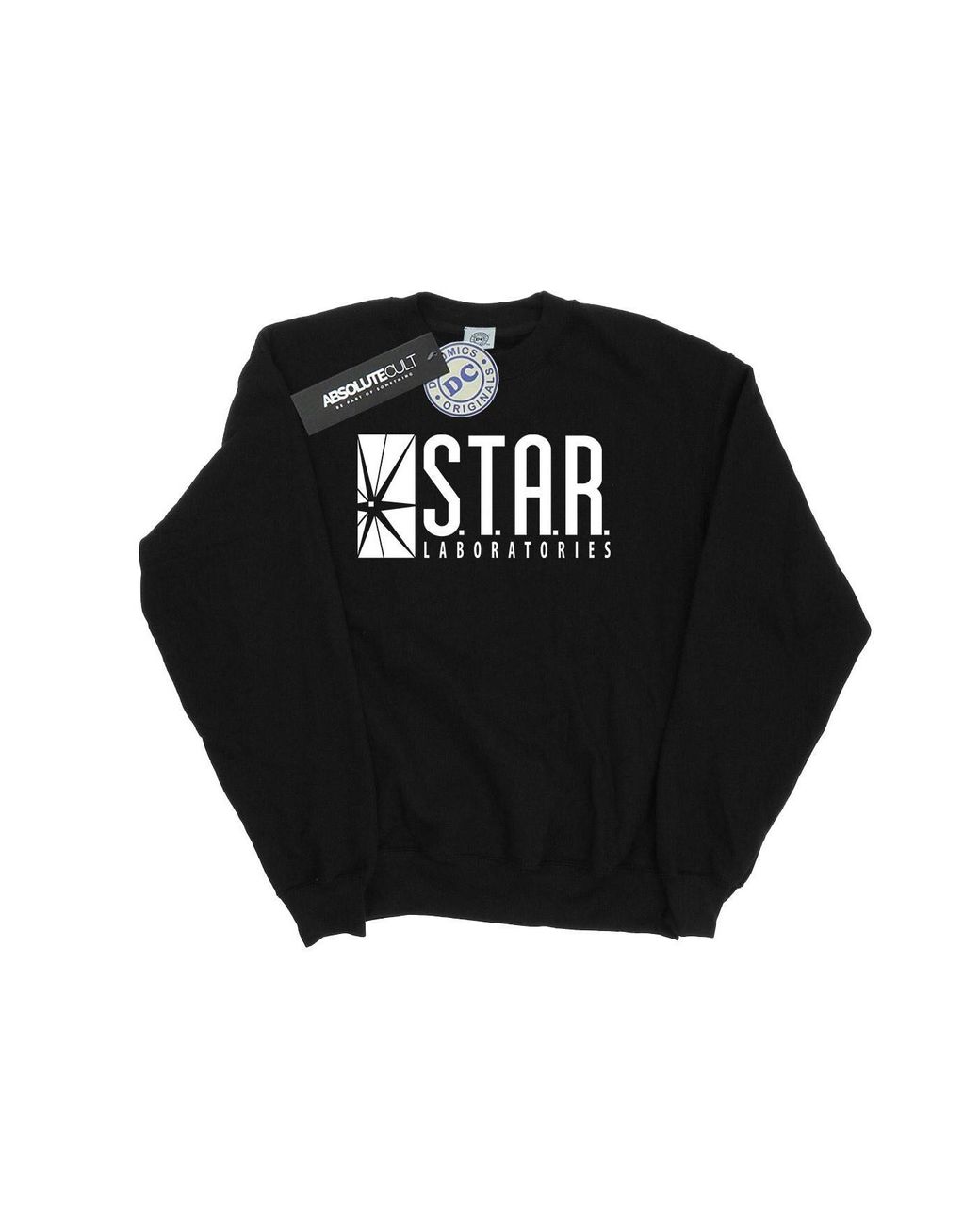 Dc Comics Black The Flash Star Labs Sweatshirt