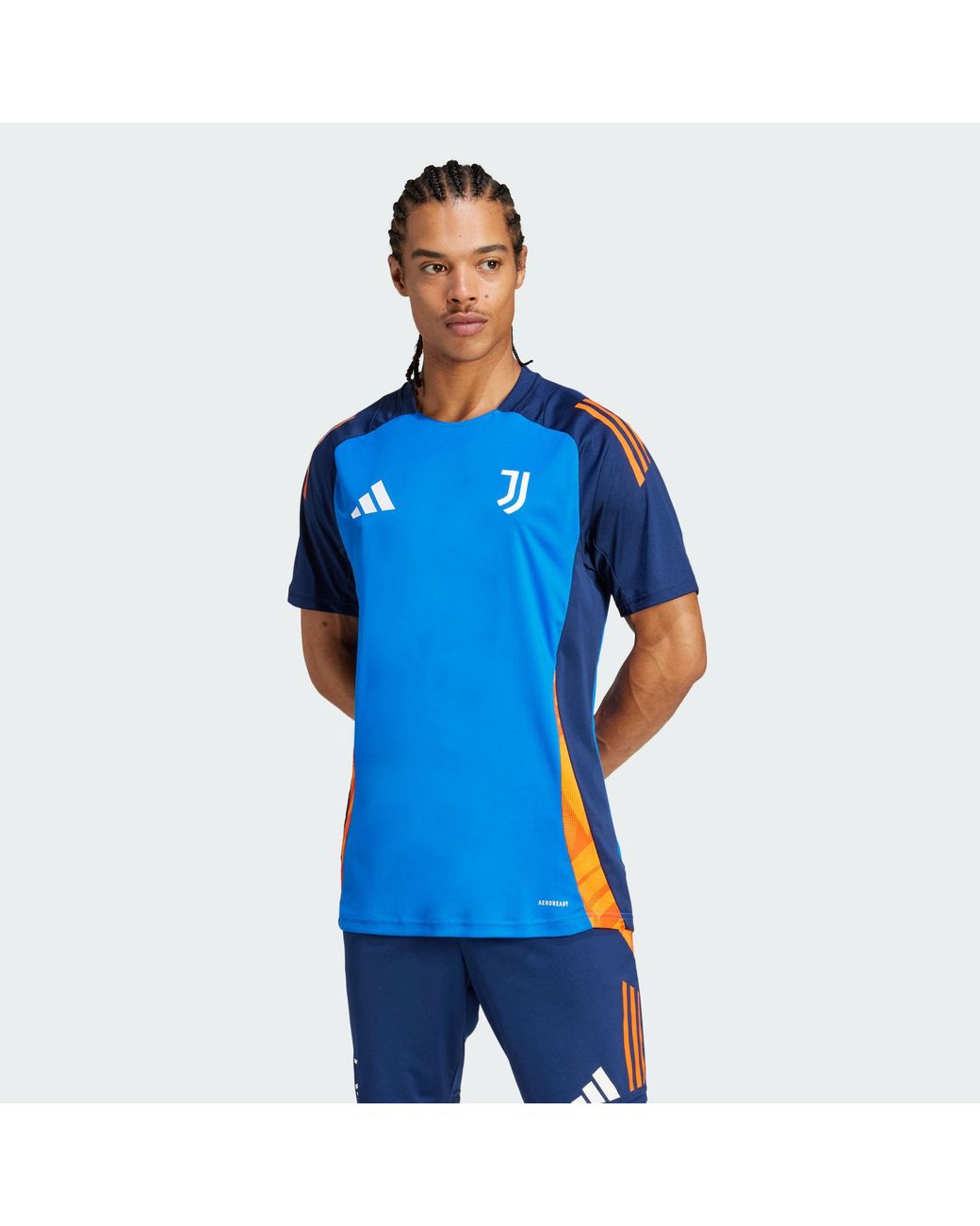 Adidas Originals Blue Juventus Tiro 24 Competition Training Jersey for men
