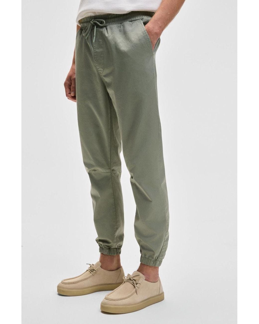 Grimelange Multicolor Elastic Waist Jogger Pants for men