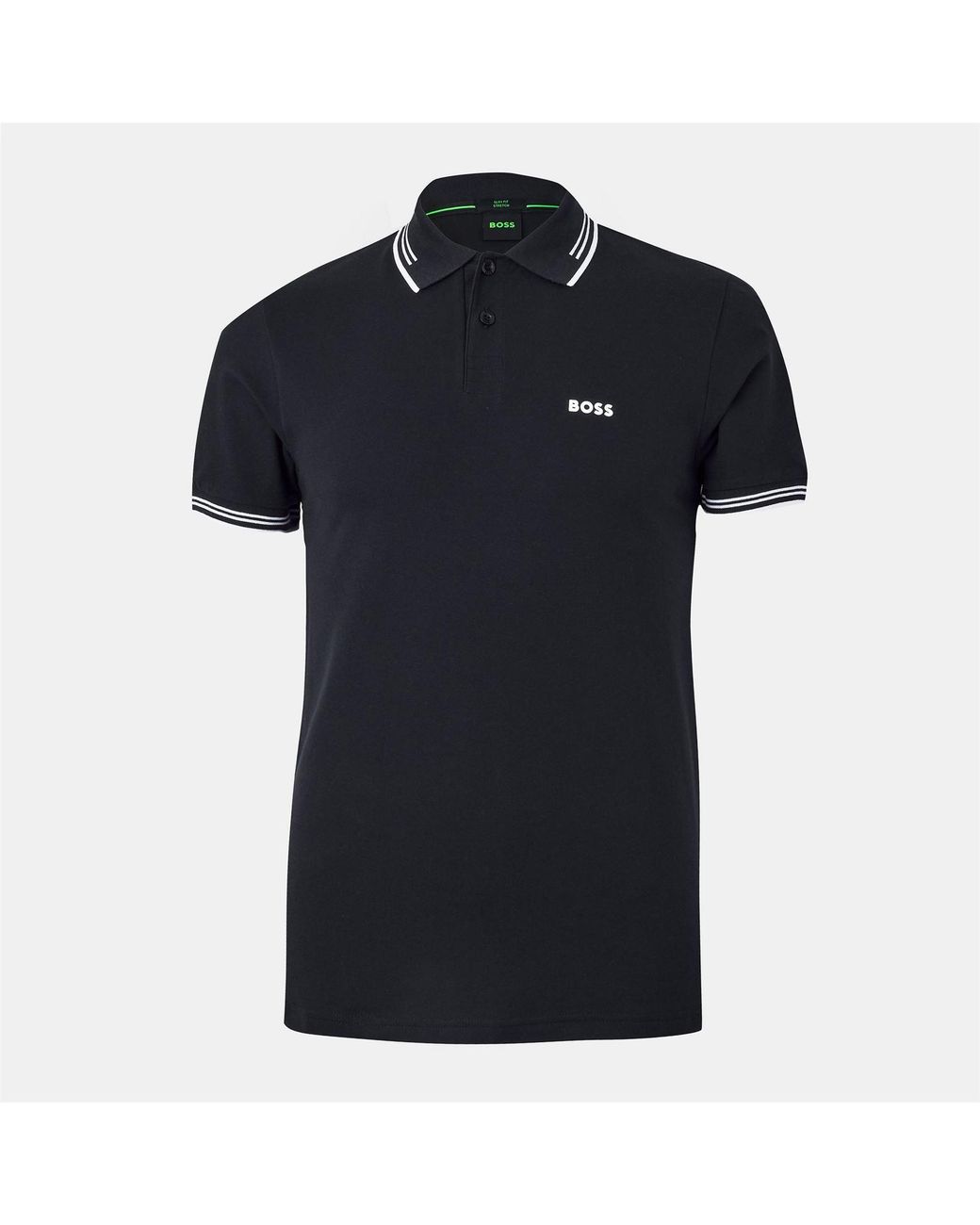 Boss Black Hbg Paul Polo Contrast Striped Trim Shirt for men