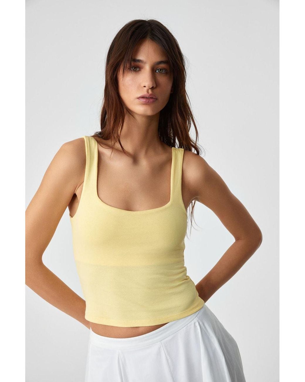 Grimelange Yellow Regular Fit Pull-On Blouse