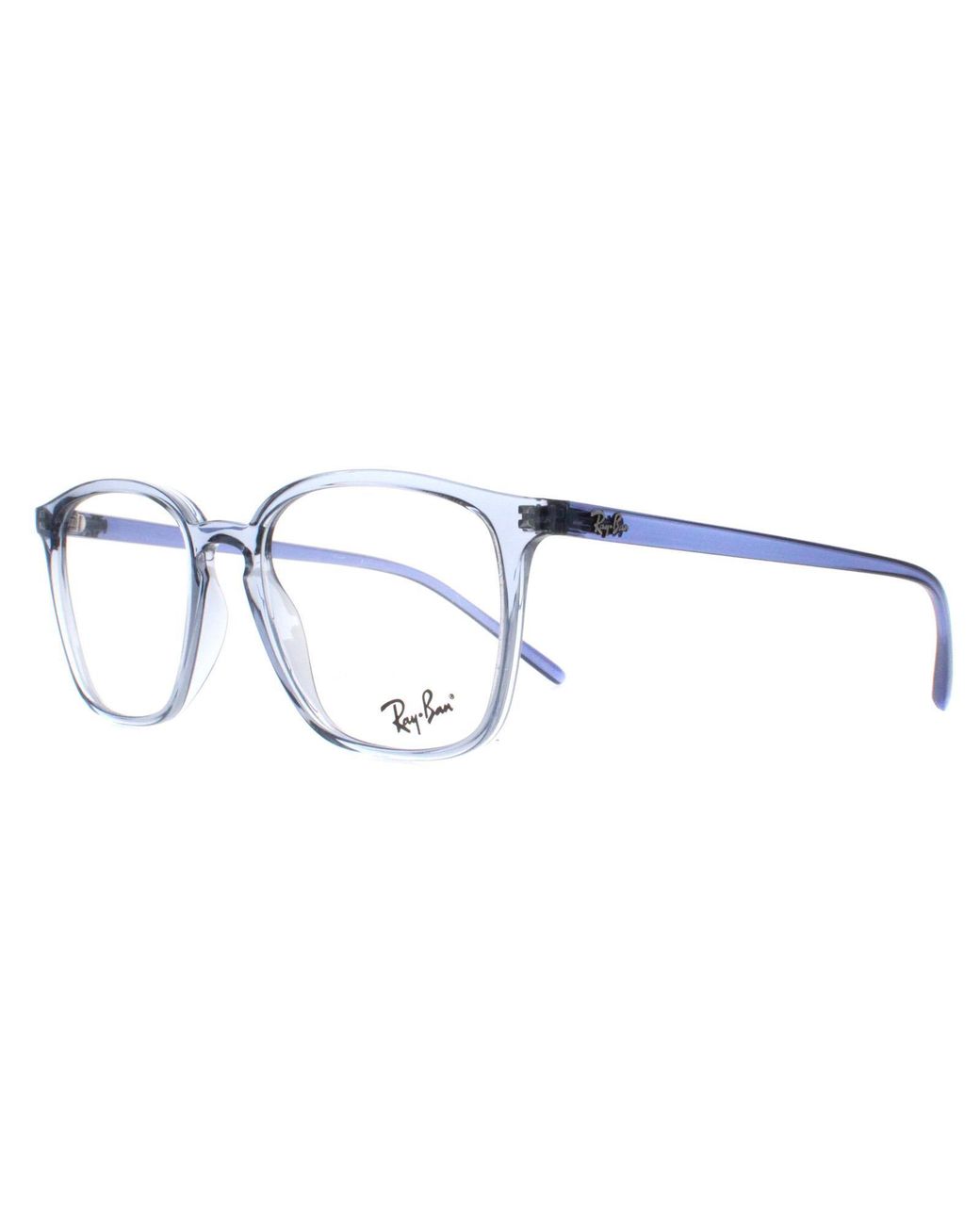 Ray-Ban Blue Square Transparent Dark Rx7185