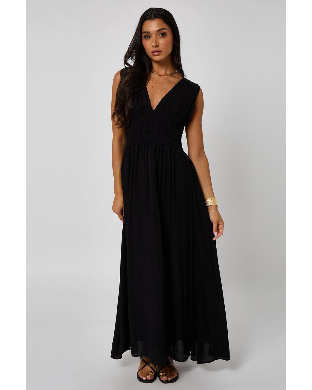 Urban Bliss Black Maxi Dress With Elasticated Waist