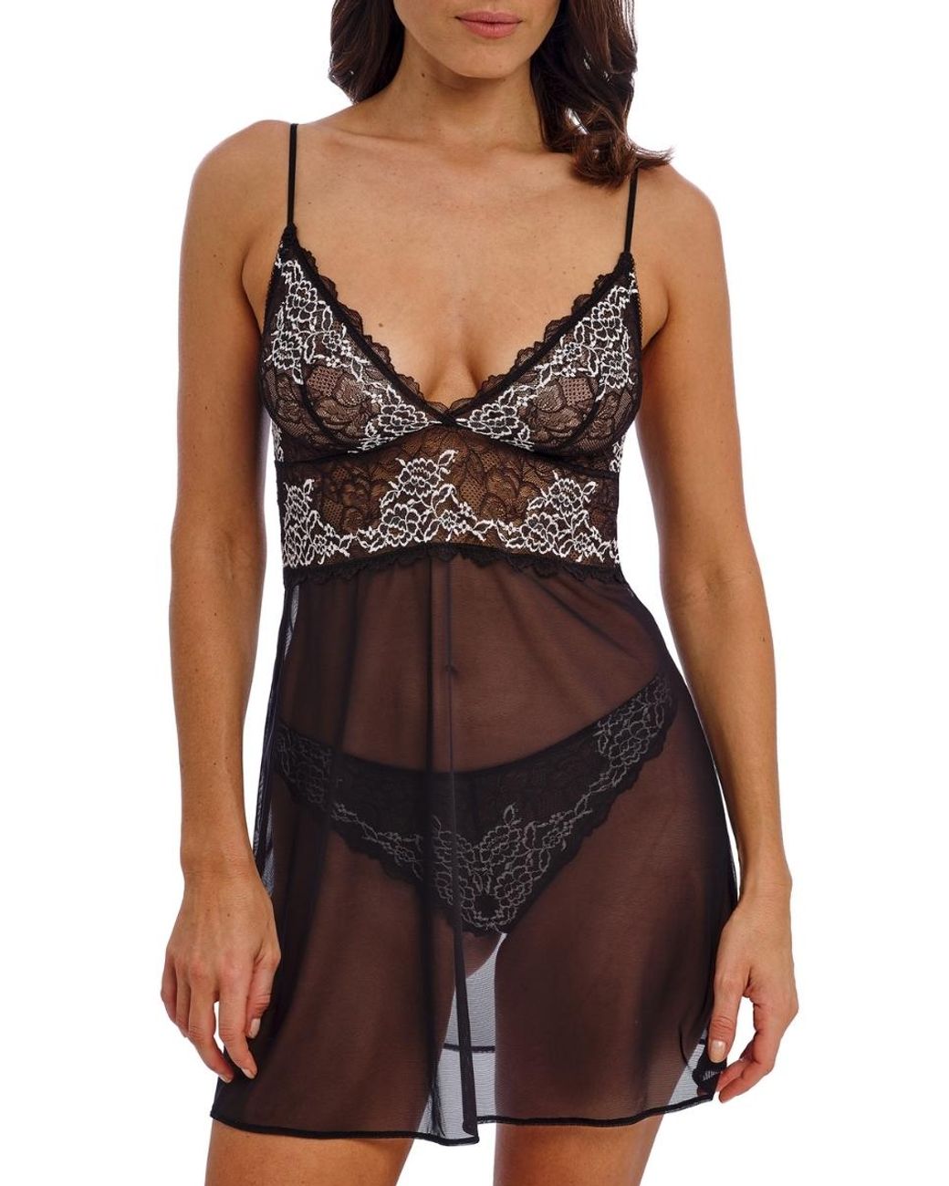 Wacoal Black Lace Perfection Chemise
