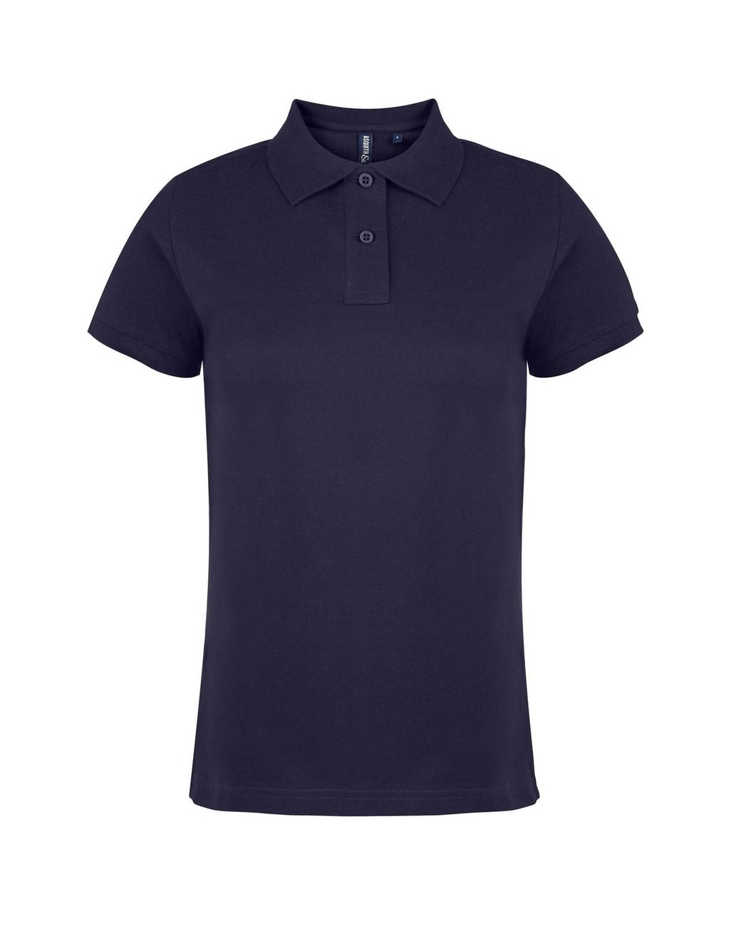 Asquith & Fox Blue Ladies Plain Short Sleeve Polo Shirt