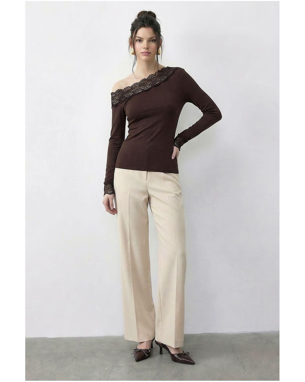 Bianco Lucci Black Blouse