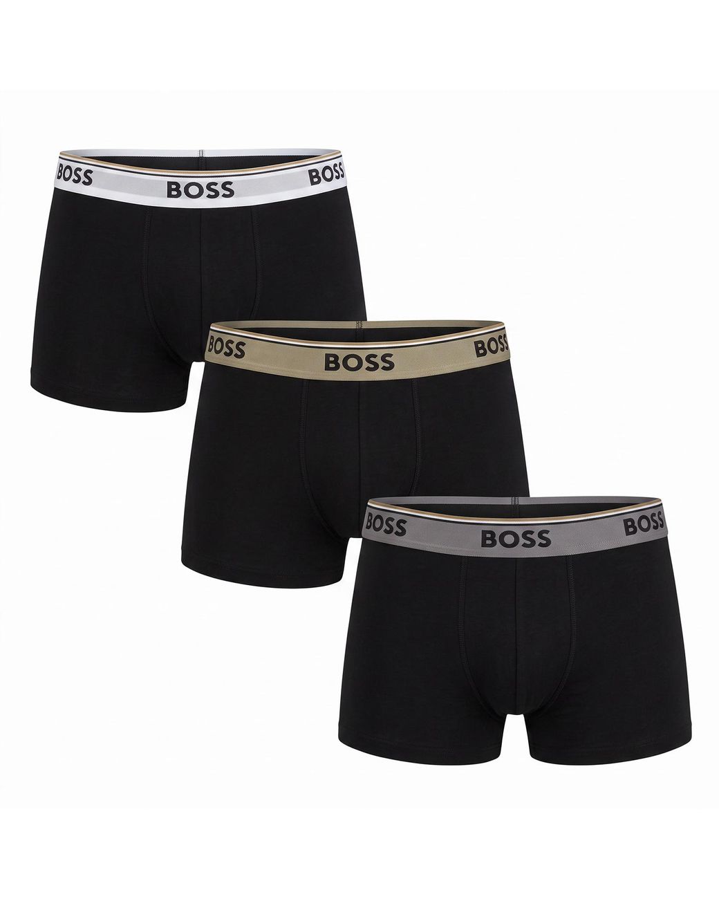 Boss Black Pack Of 3 Cotton Boxer Shorts 50554693 for men