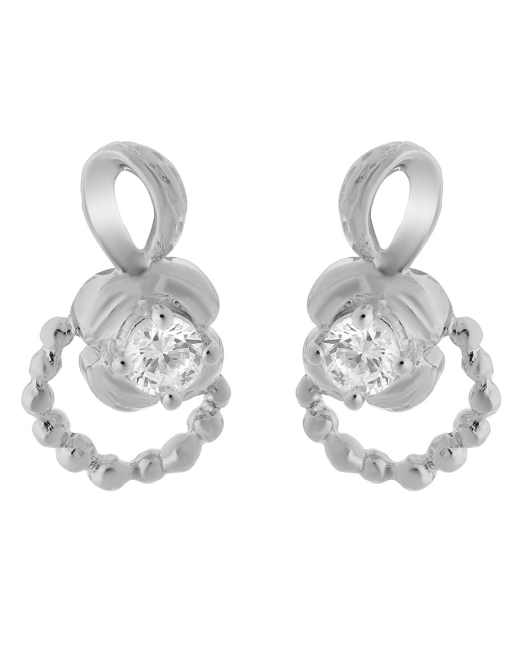 Orphelia Metallic 925 Sterling Stud Earrings