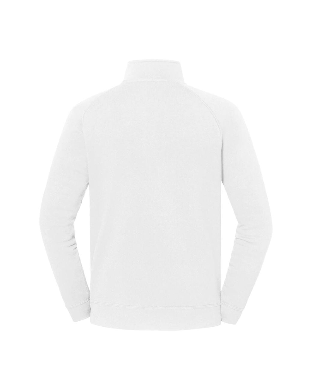 Fruit Of The Loom White Iconic Premium Half Zip Sweatshirt for men