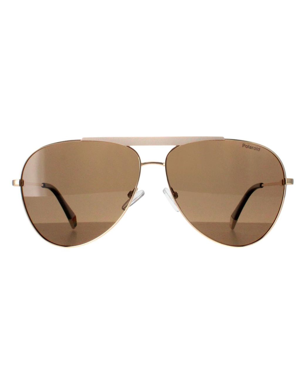 Polaroid Brown Aviator Ivory Bronze Polarized Pld 6200/S/X Metal