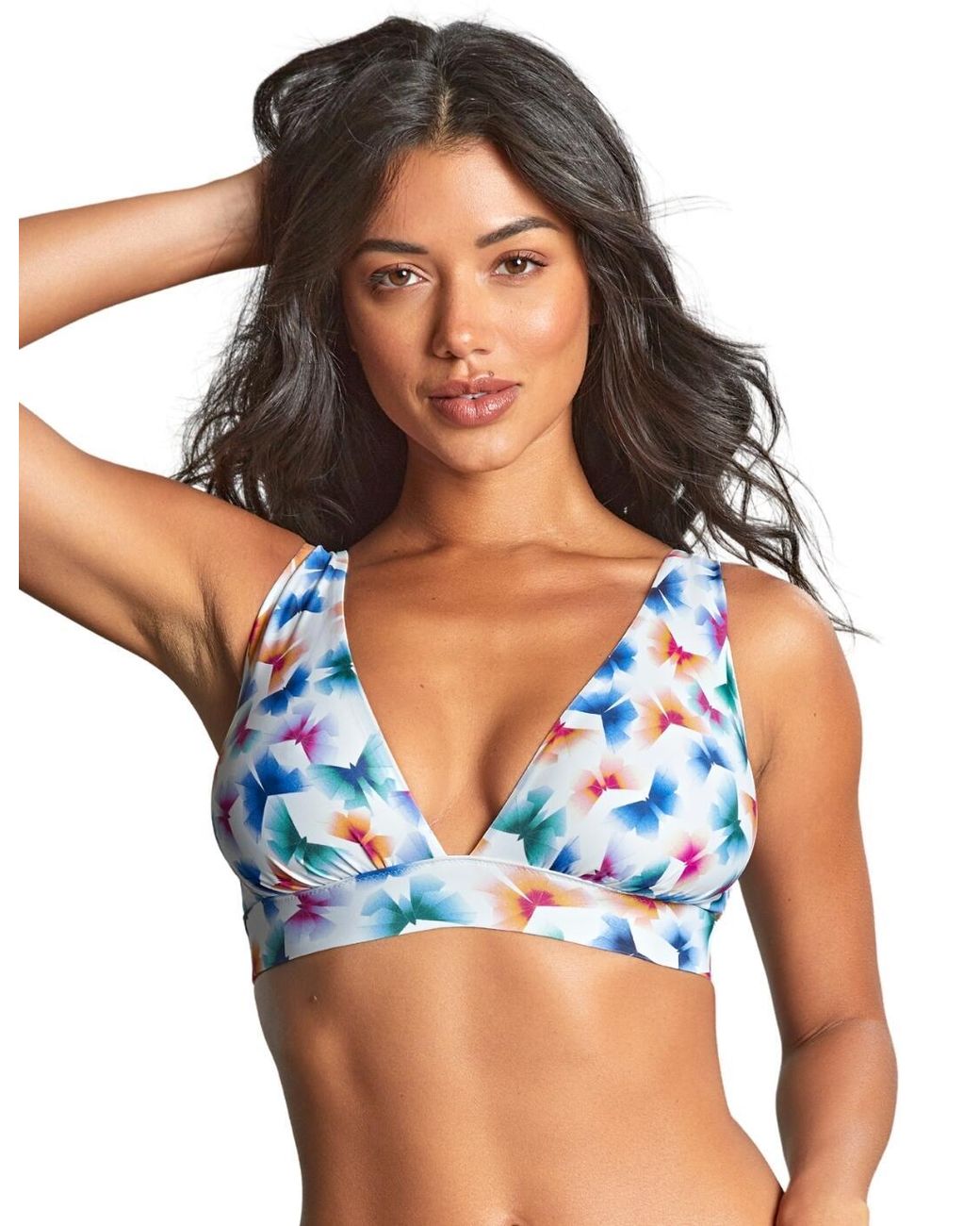 Panache Blue Sw1764B Kara Non Wired Triangle Bikini Top