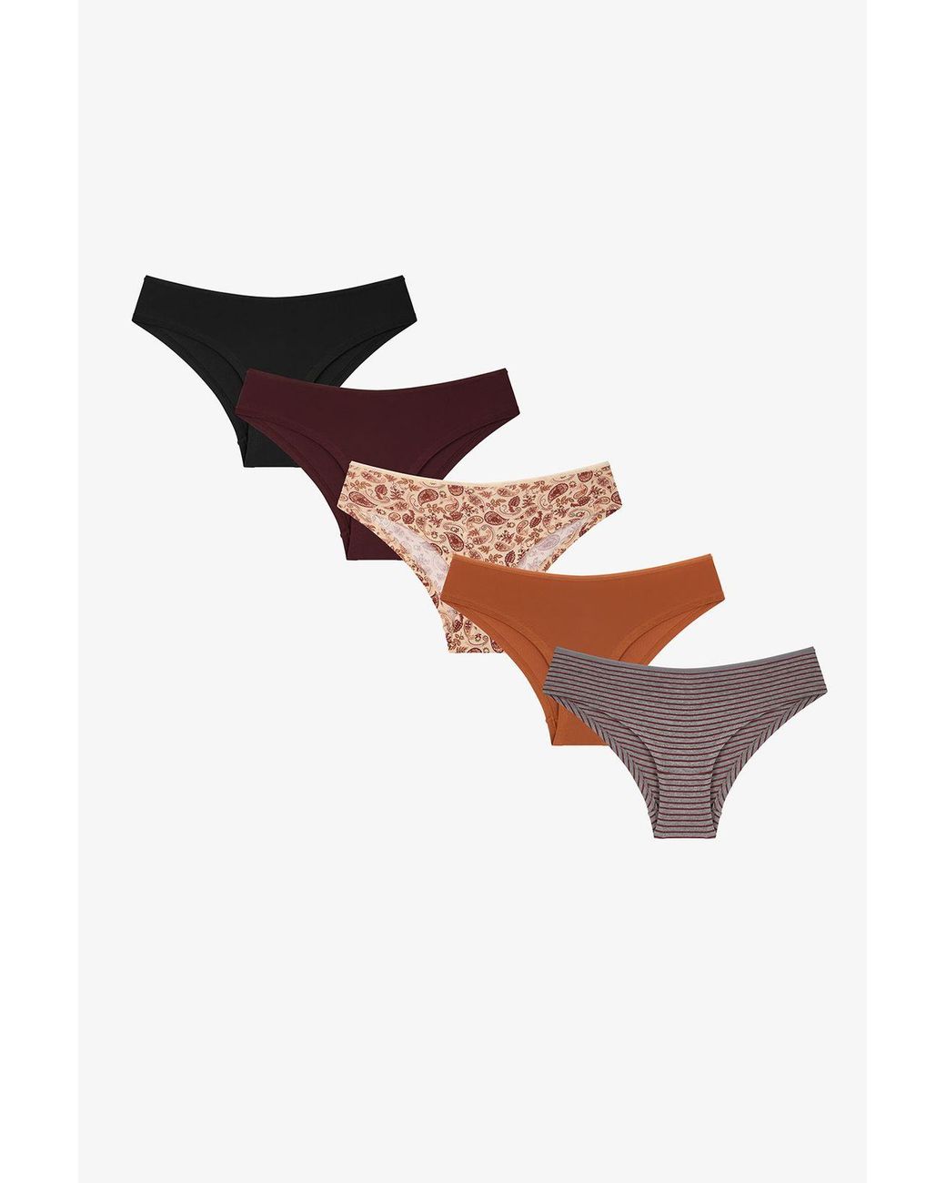 Penti Black Spicery Scarf Pattern Hipster Briefs