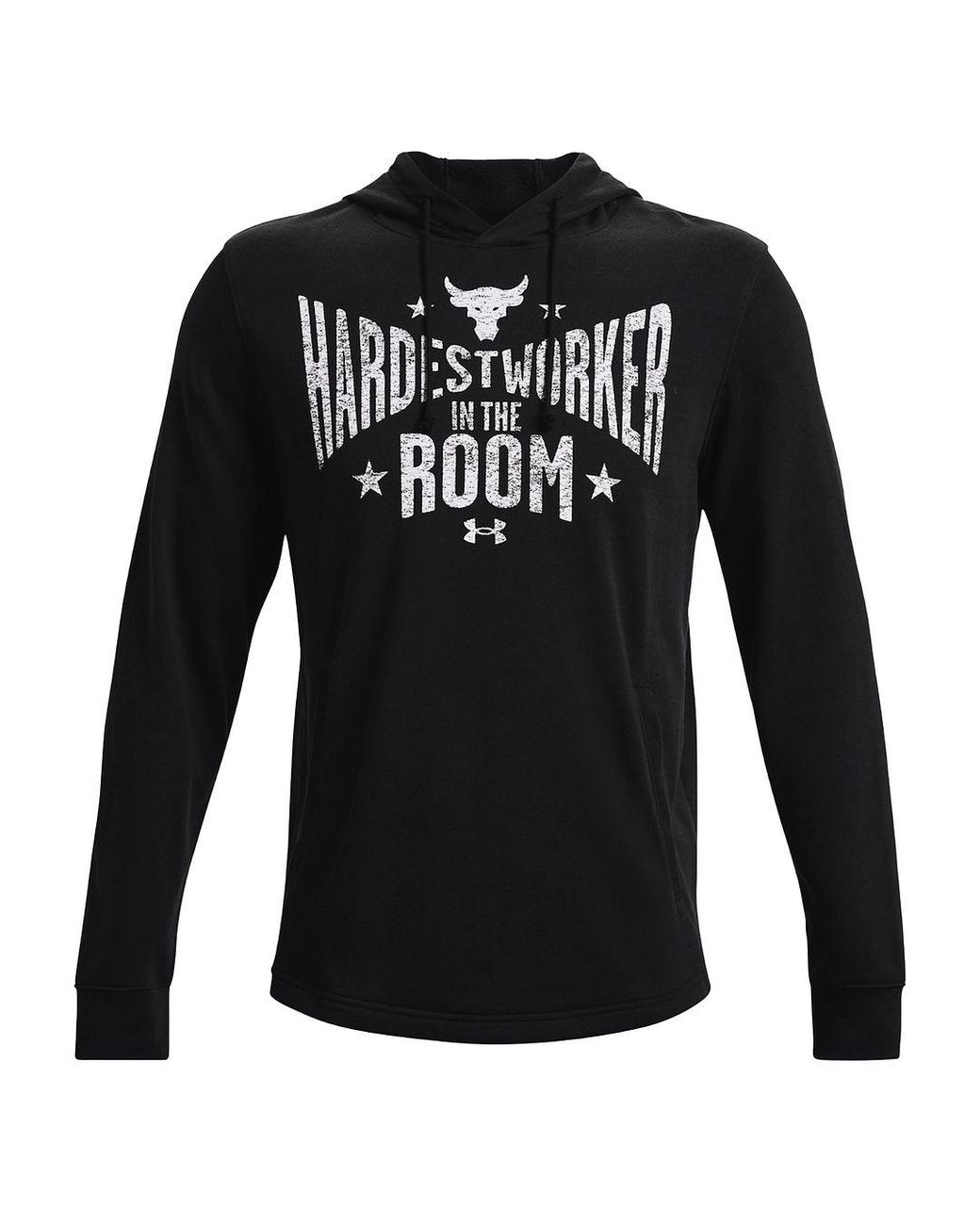 Under Armour Black Project Rock Terry Hoodie for men