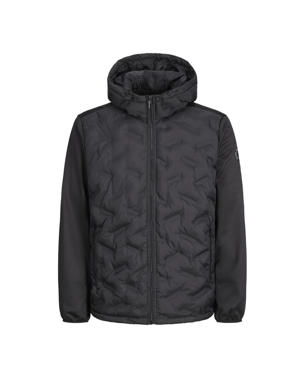 Jack & Jones Black Outdoorjas Heat Hybrid Jacket for men