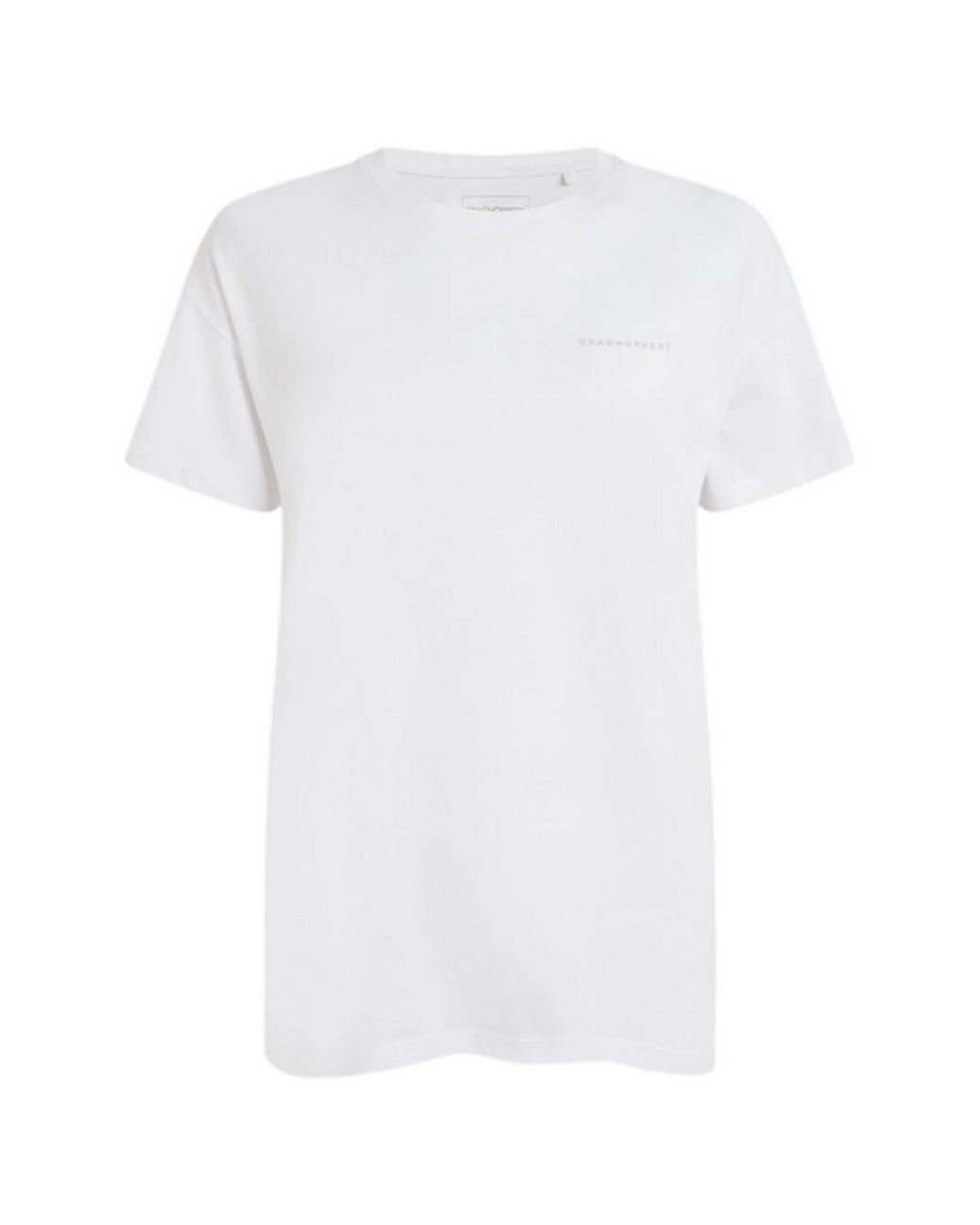 Craghoppers White Ladies Back Print T-Shirt (Optic)